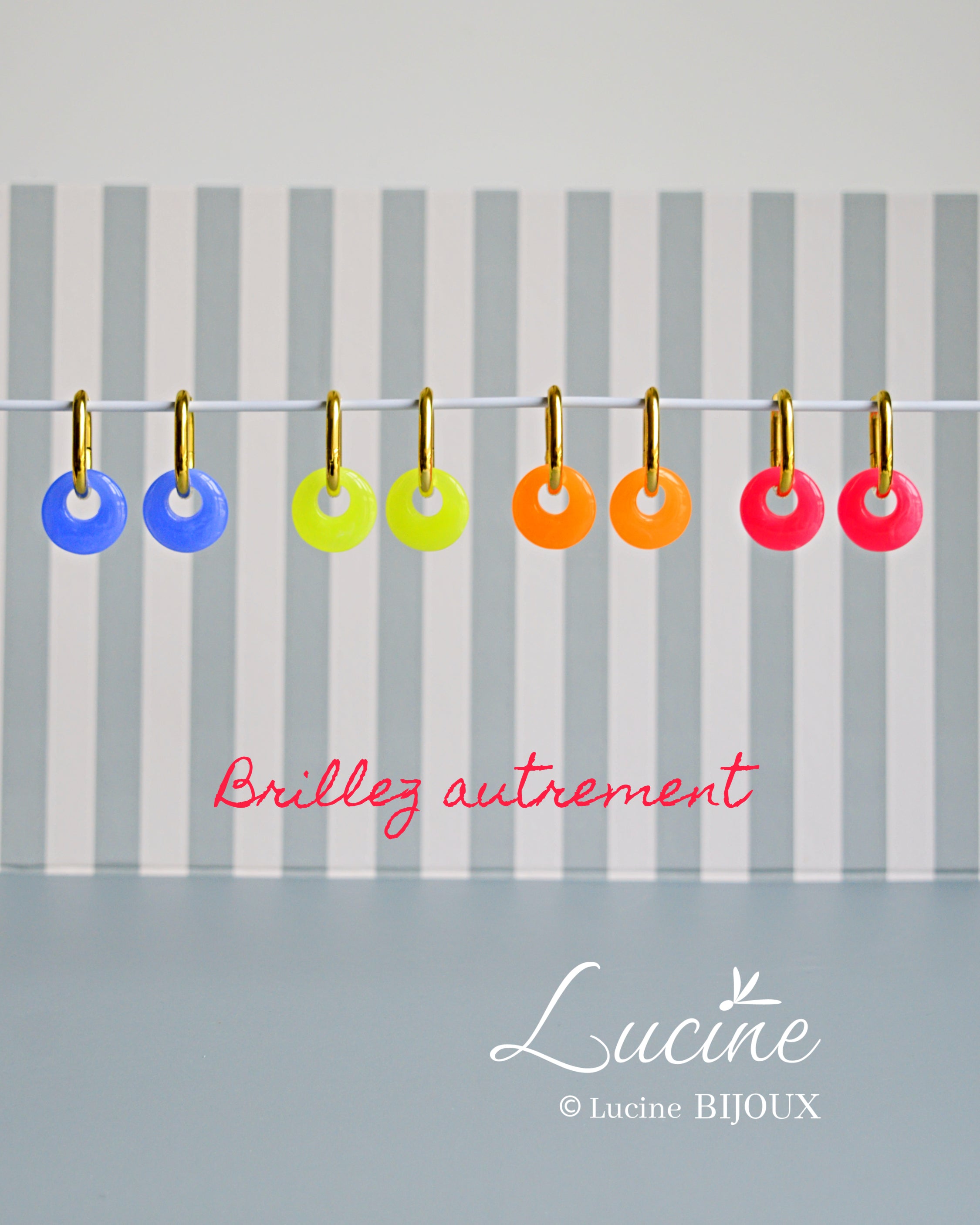 Boucles d’oreilles Noémie jaunes