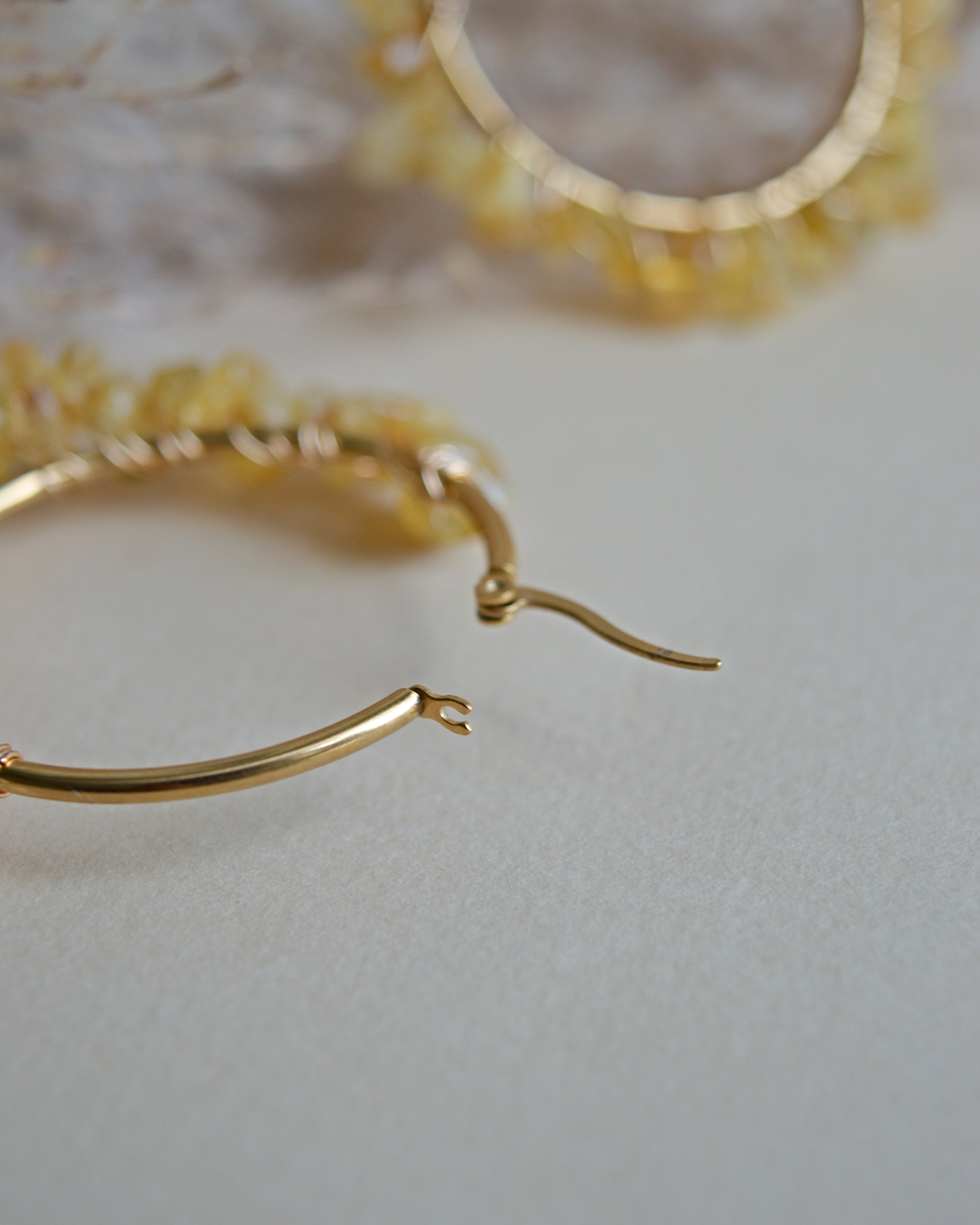 Boucles d’oreilles Aude jaunes