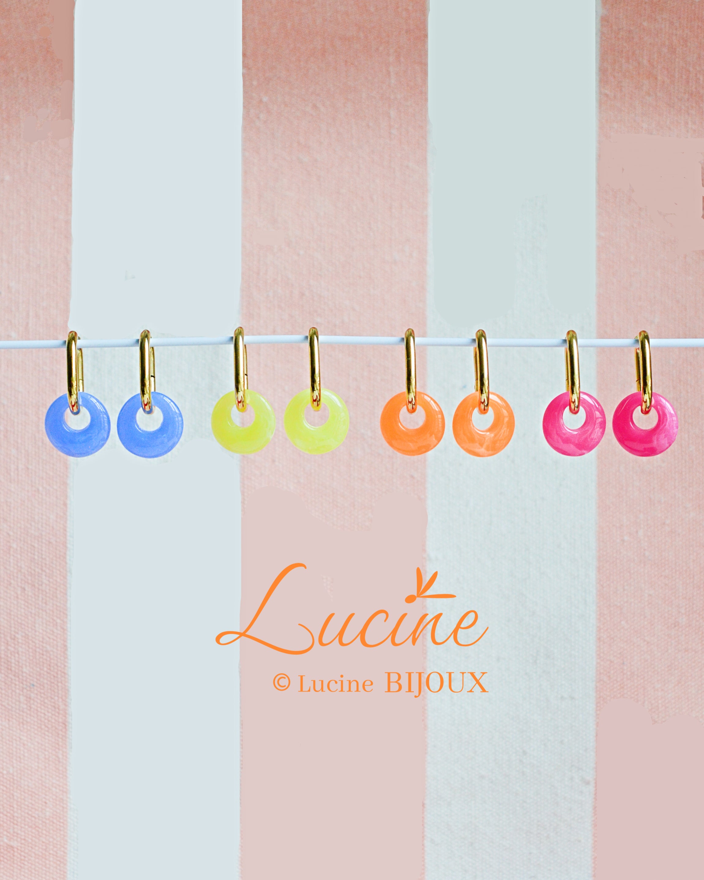Boucles d’oreilles Noémie jaunes