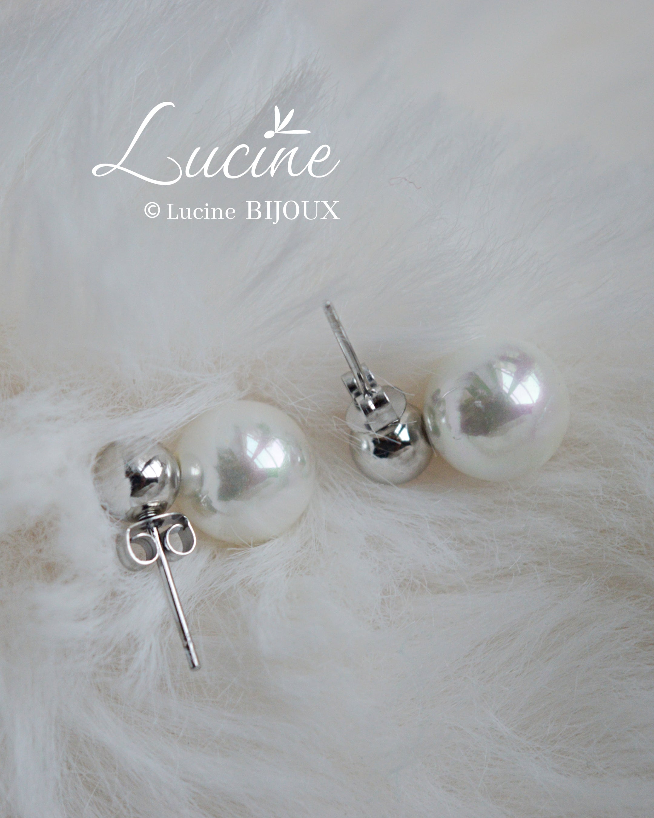 Boucles d’oreilles Léonie argentées