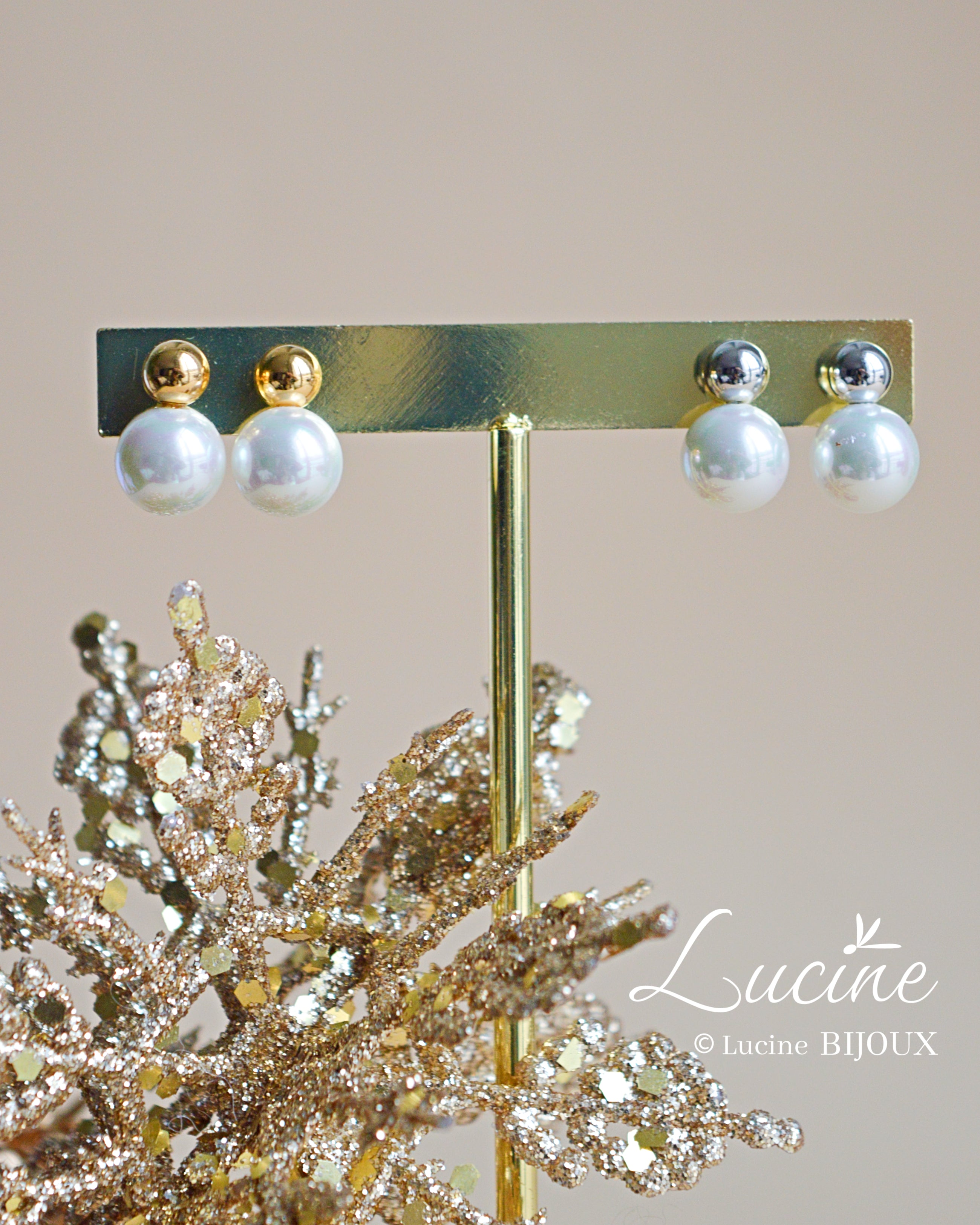 Boucles d’oreilles Léonie dorées