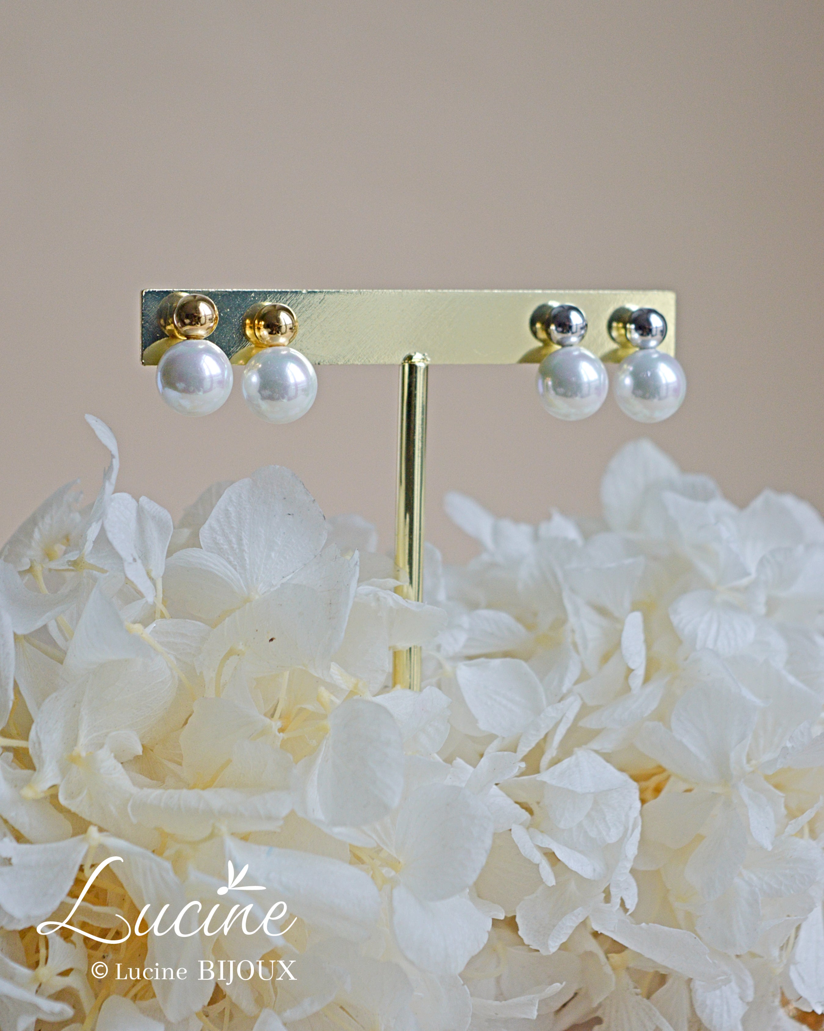 Boucles d’oreilles Léonie dorées