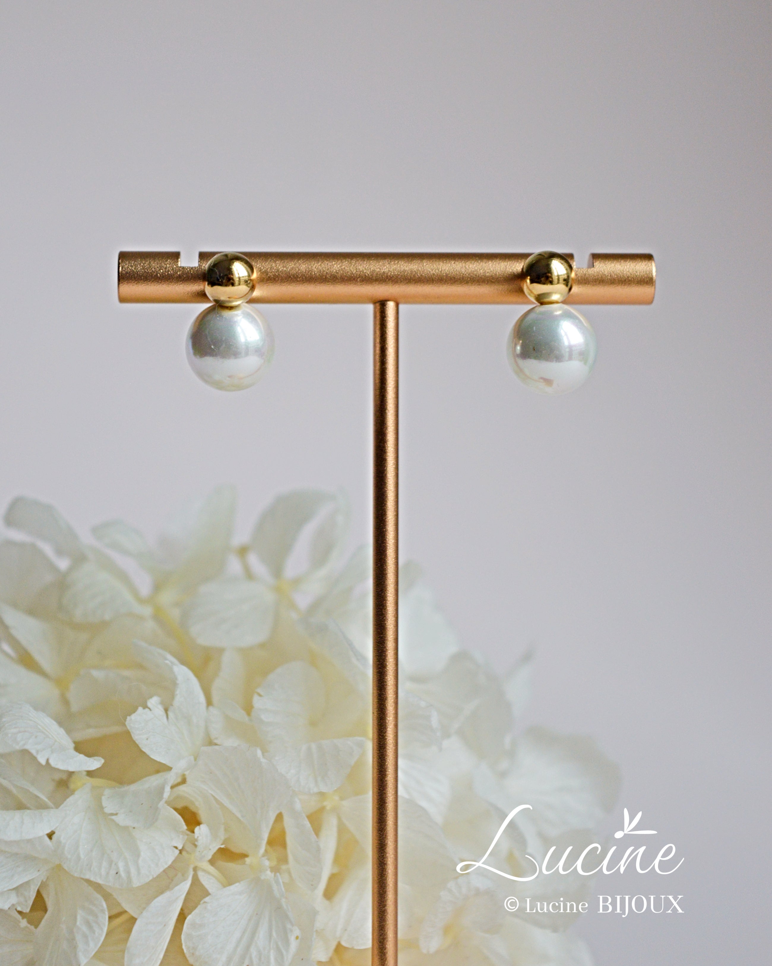 Boucles d’oreilles Léonie dorées