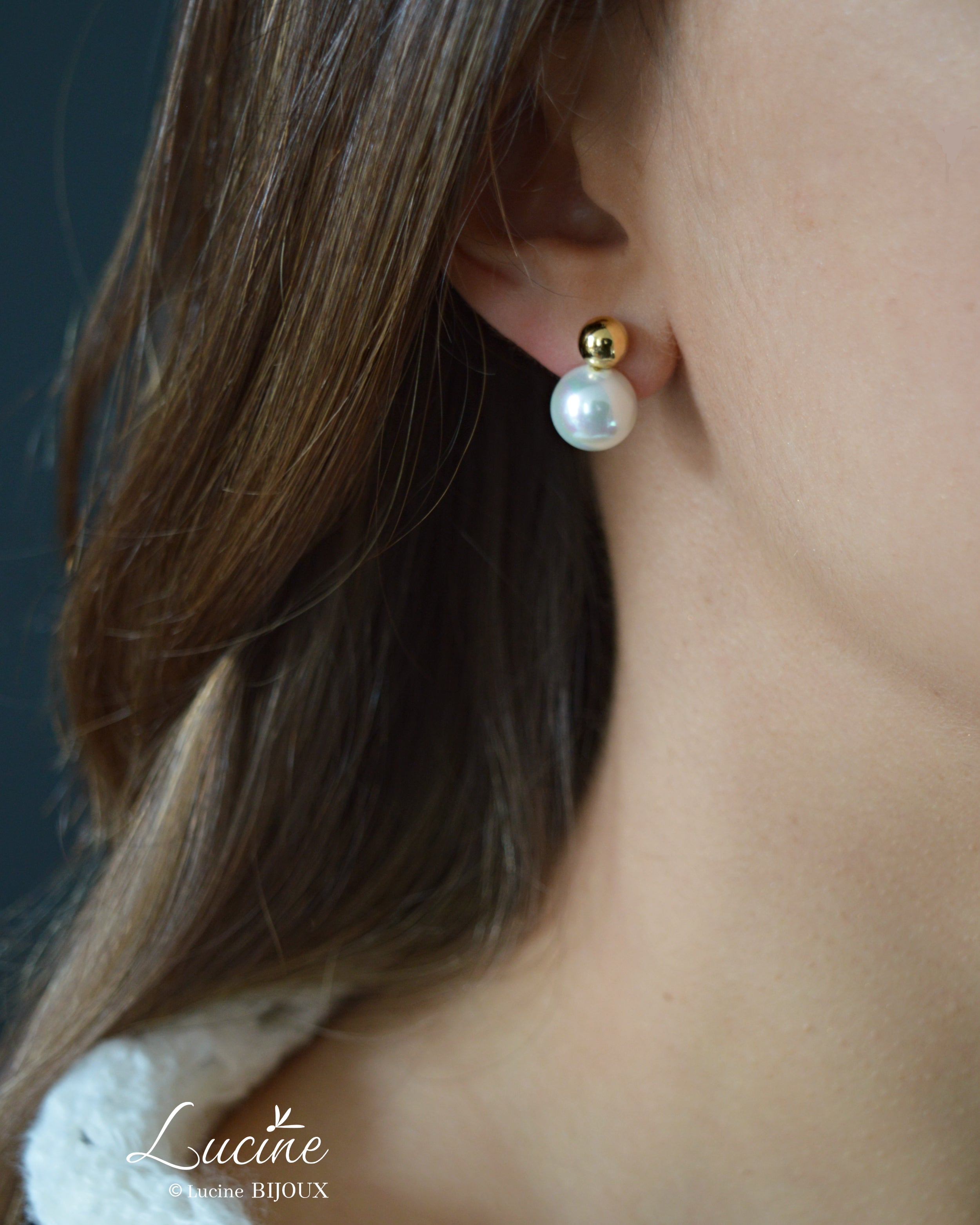 Boucles d’oreilles Léonie dorées