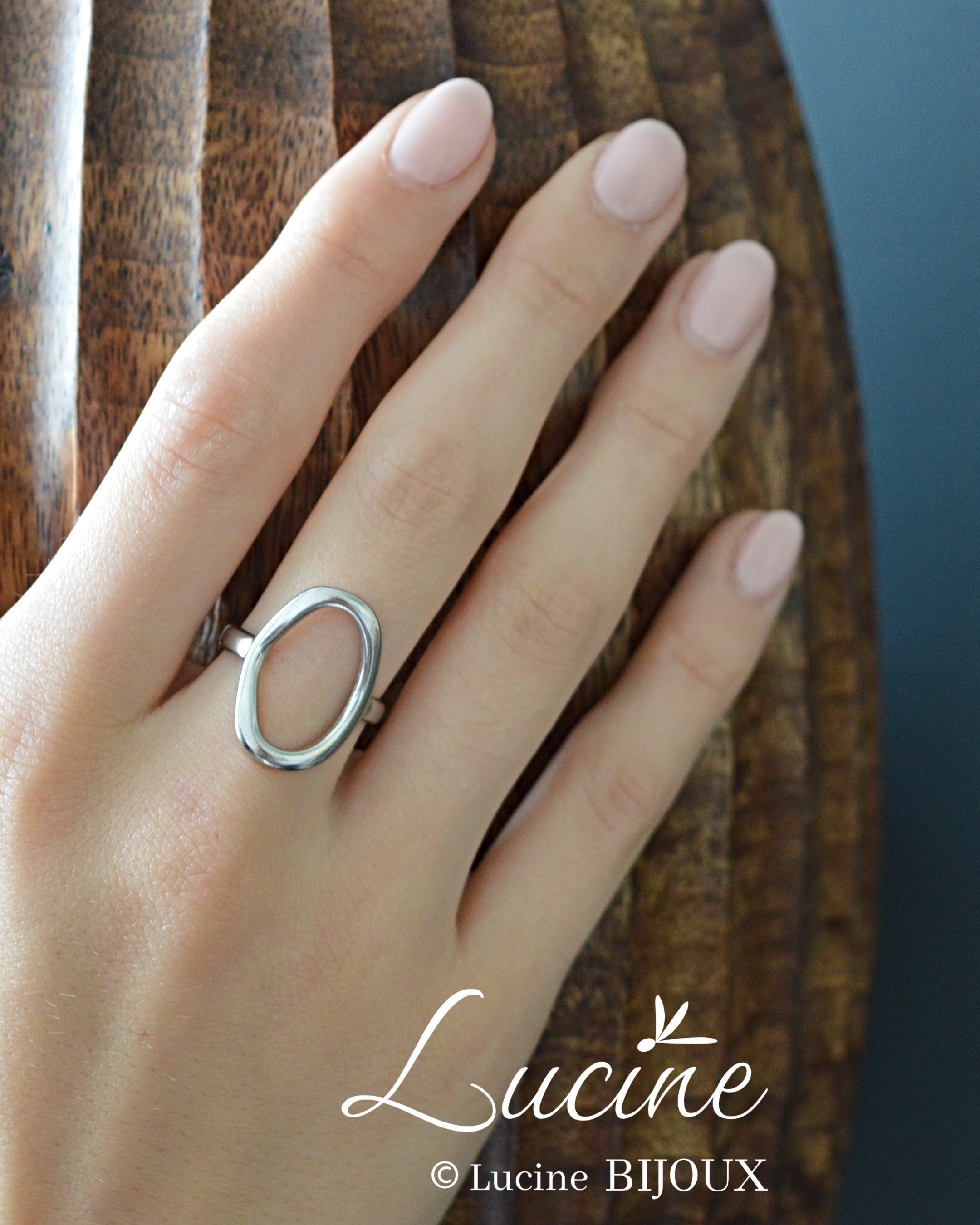 Bague Albane argentée