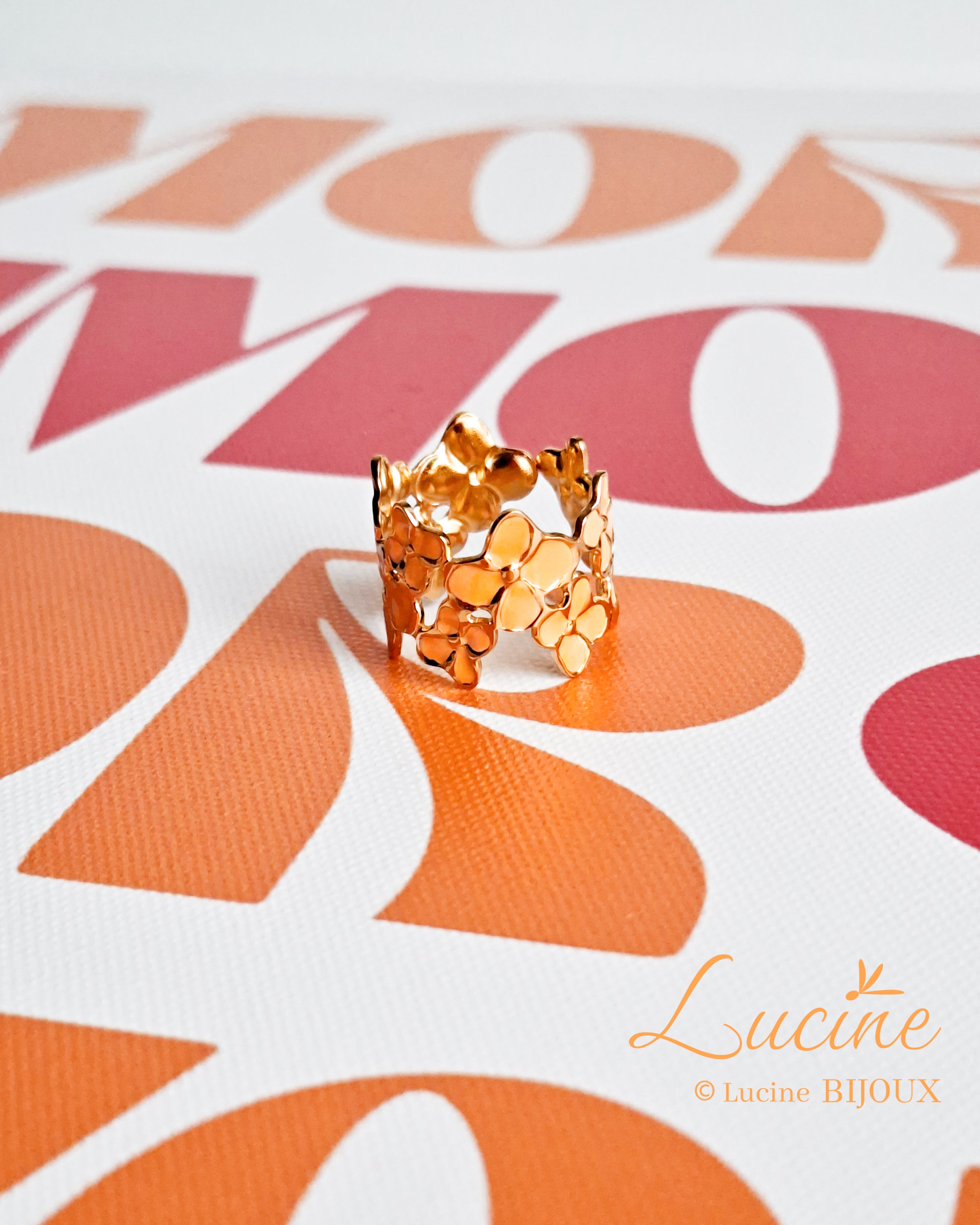 Bague Caroline orange