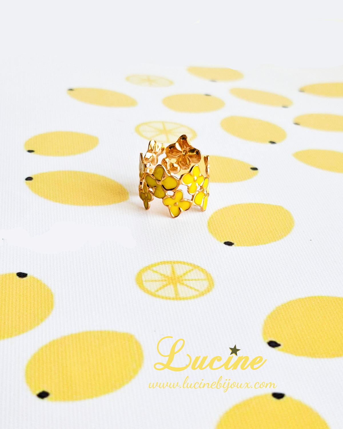 Bague Caroline jaune