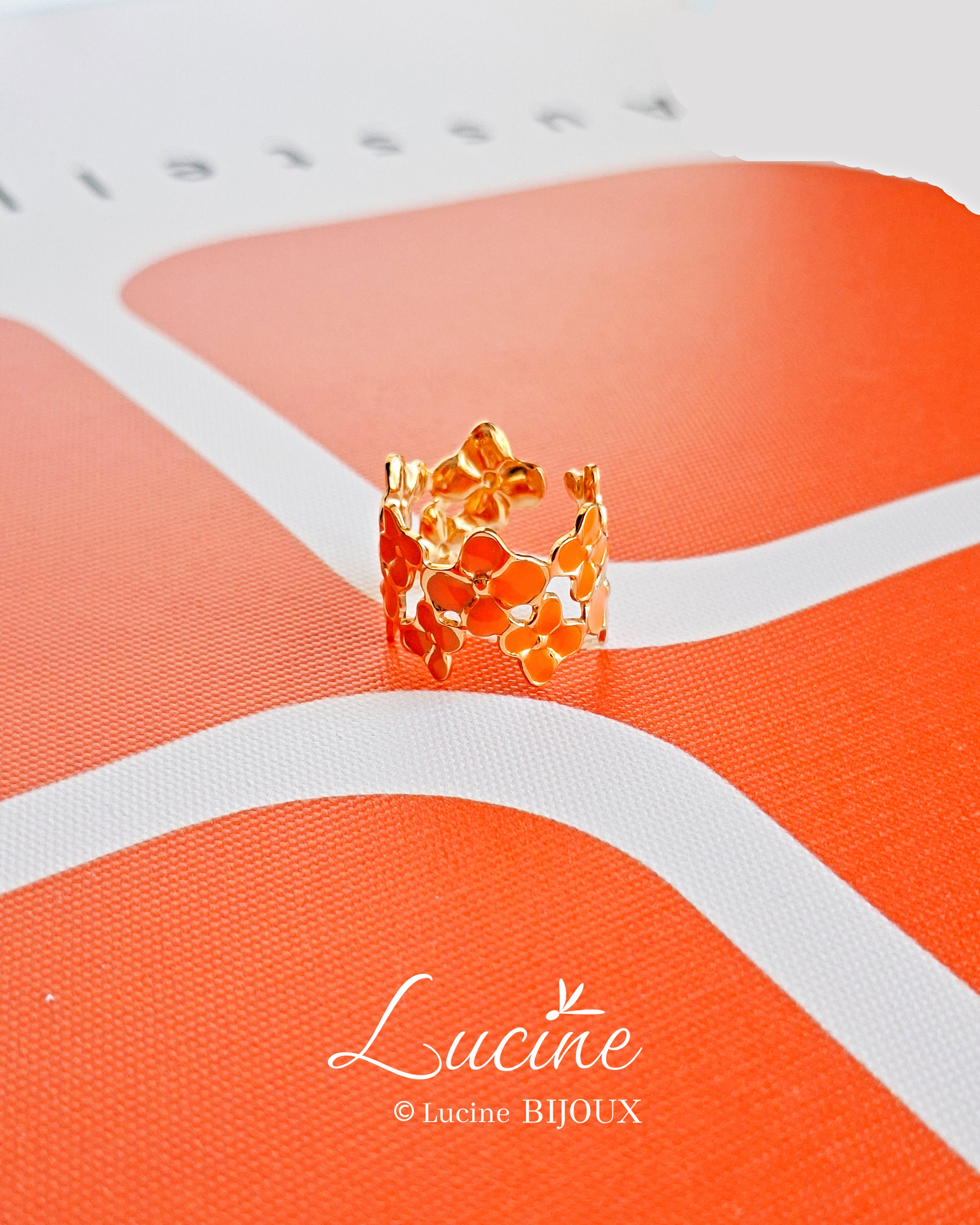Bague Caroline orange