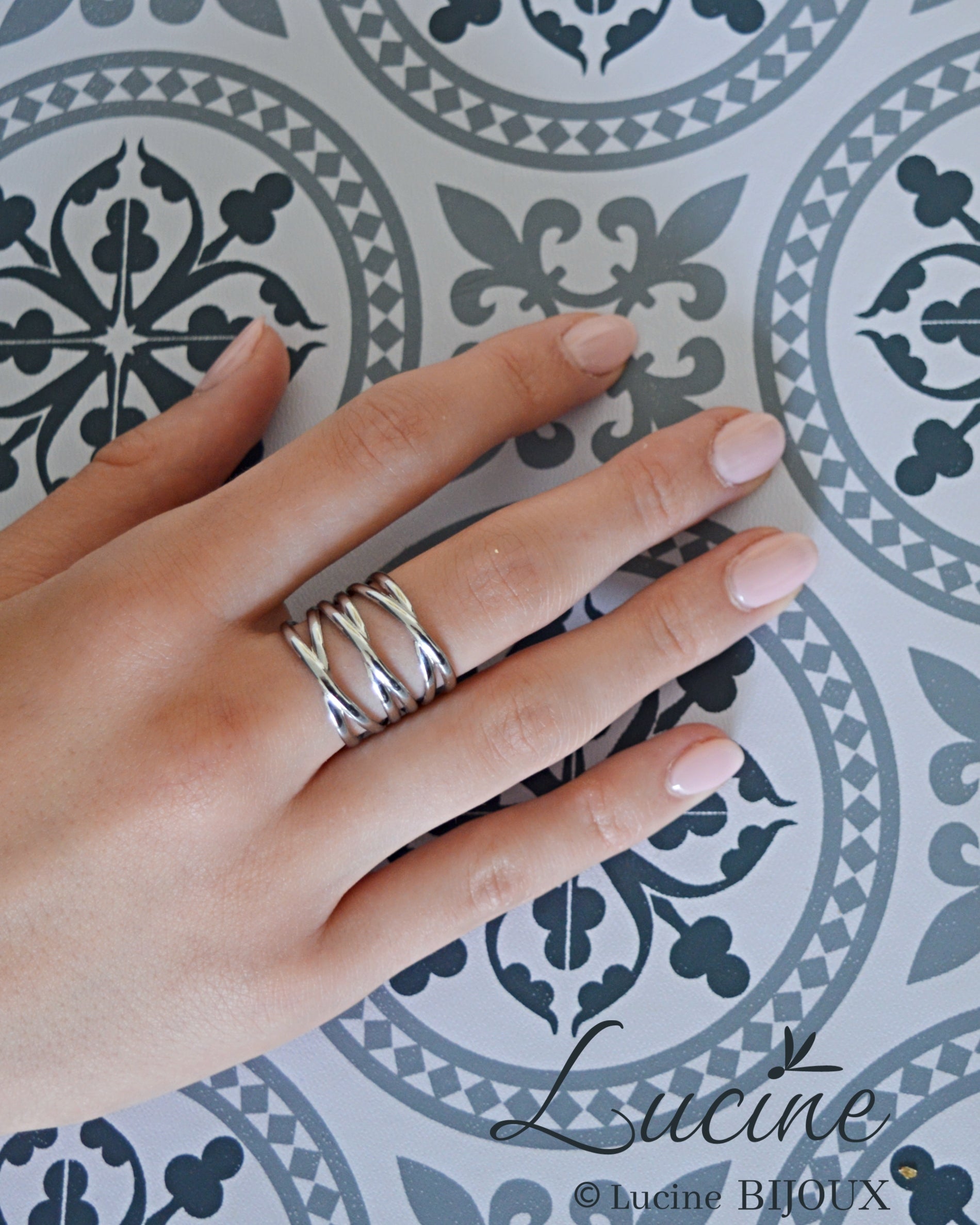 Bague Hortense argentée