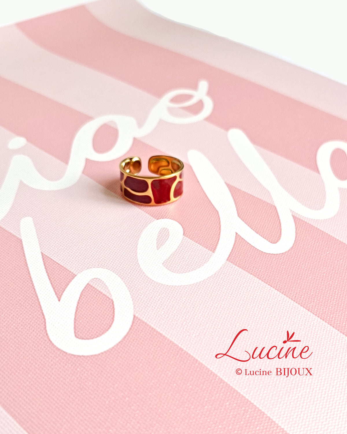 Bague Isabelle bordeaux