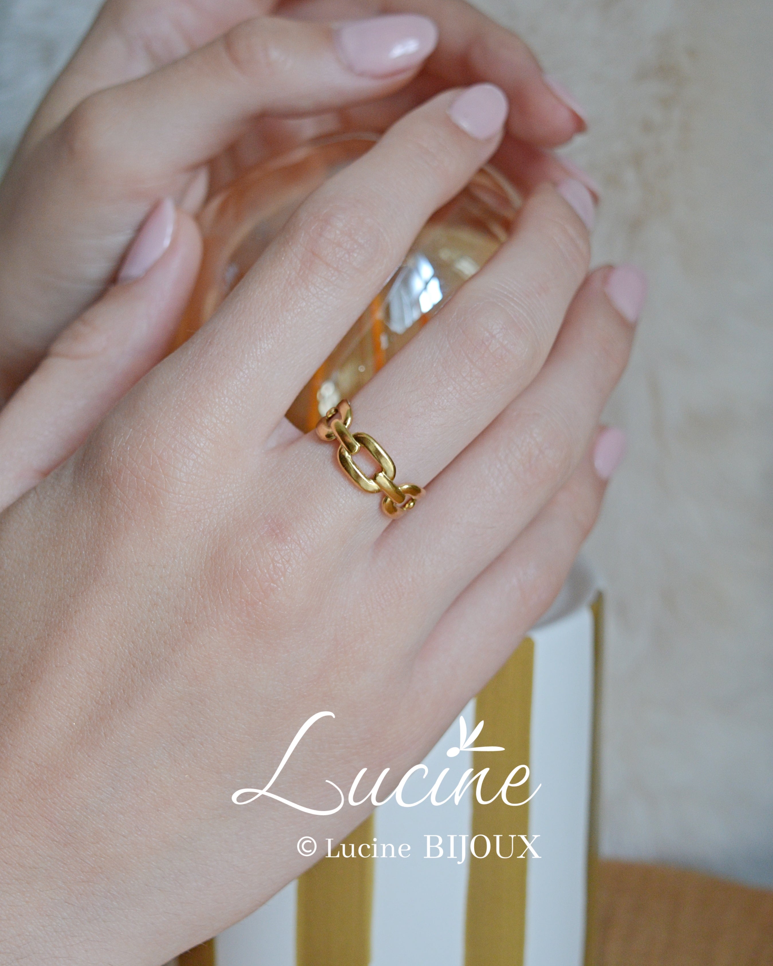 Bague mailles Marine