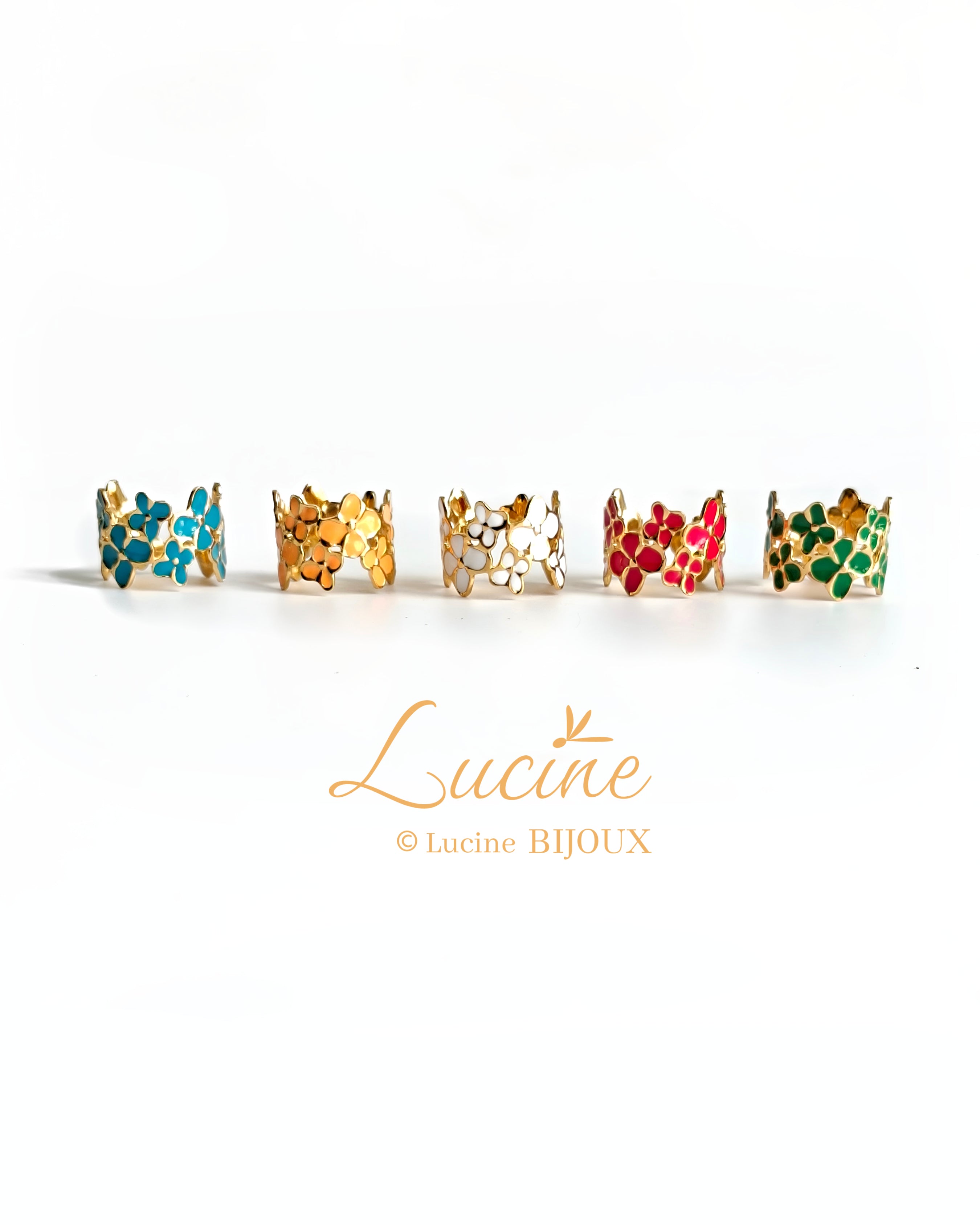 Bague Caroline bleue