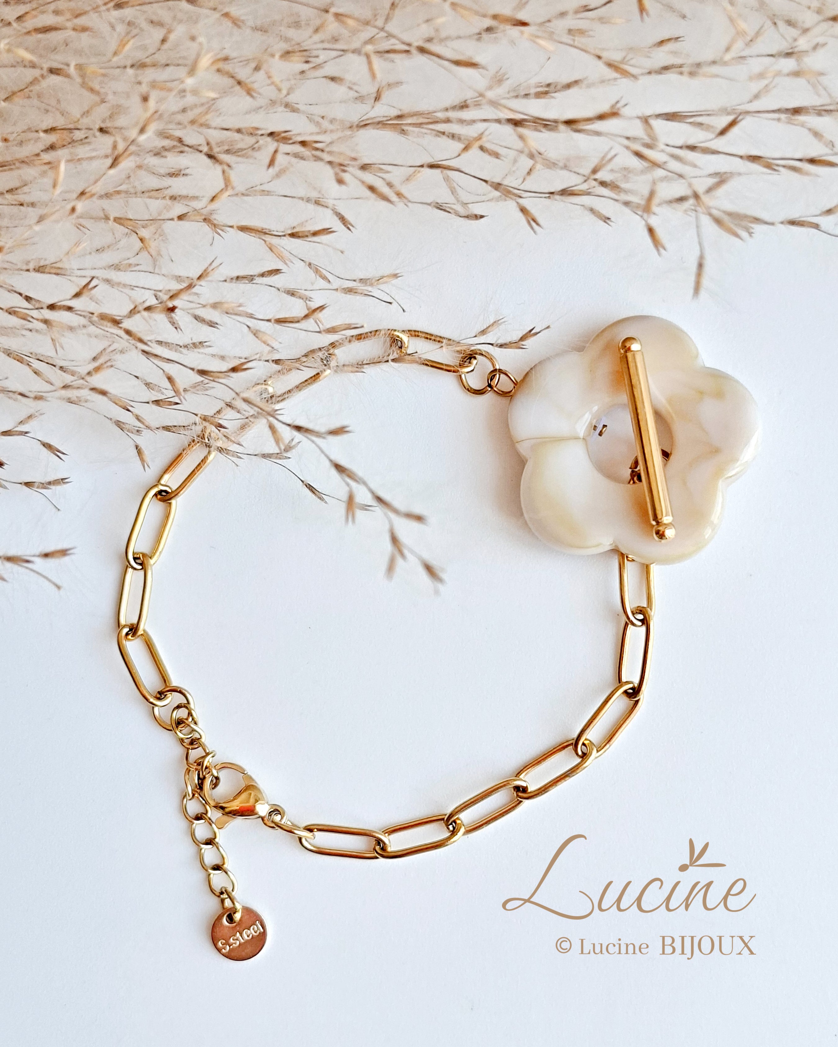Bracelet Roma - taupe clair