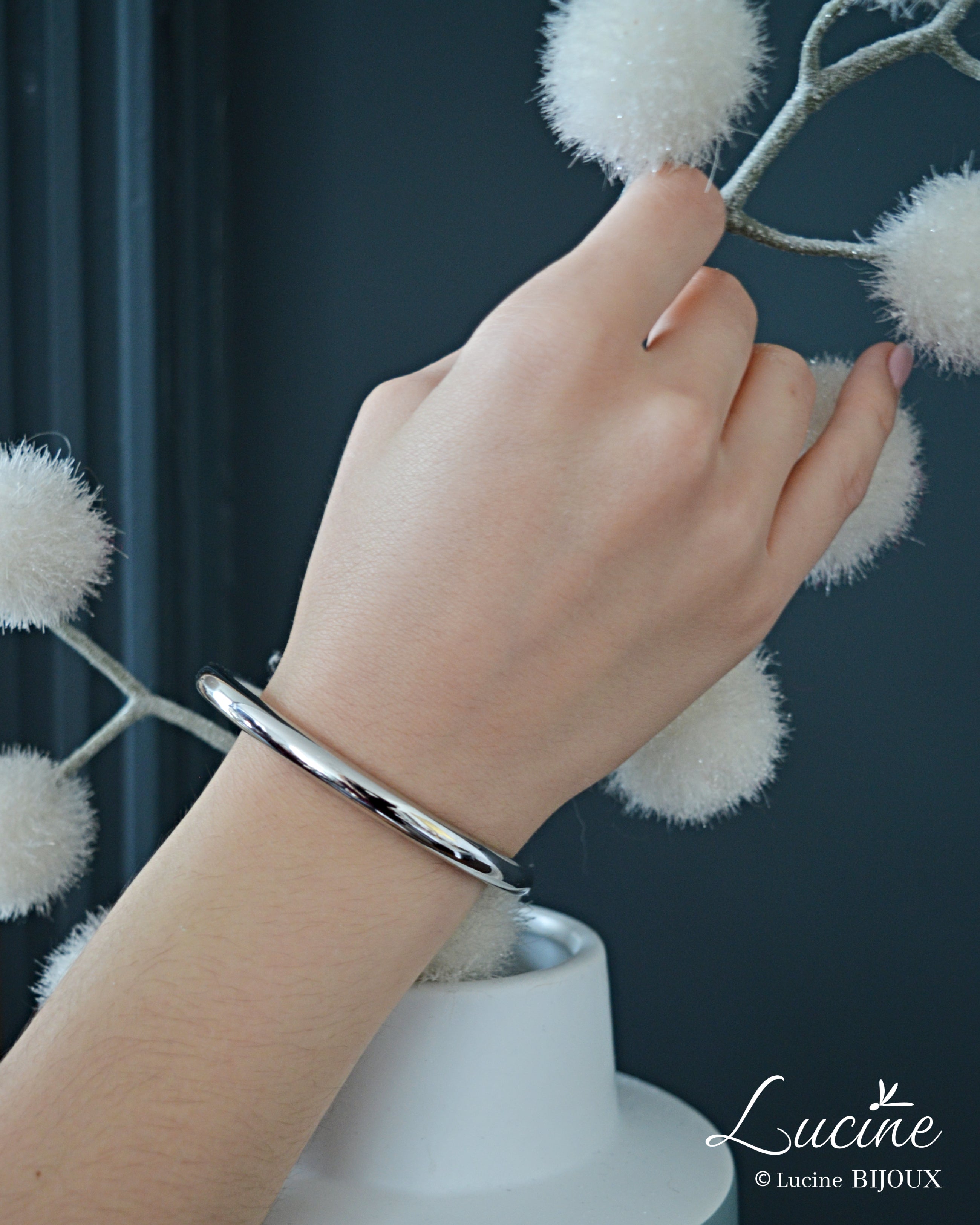 Jonc Pauline argenté