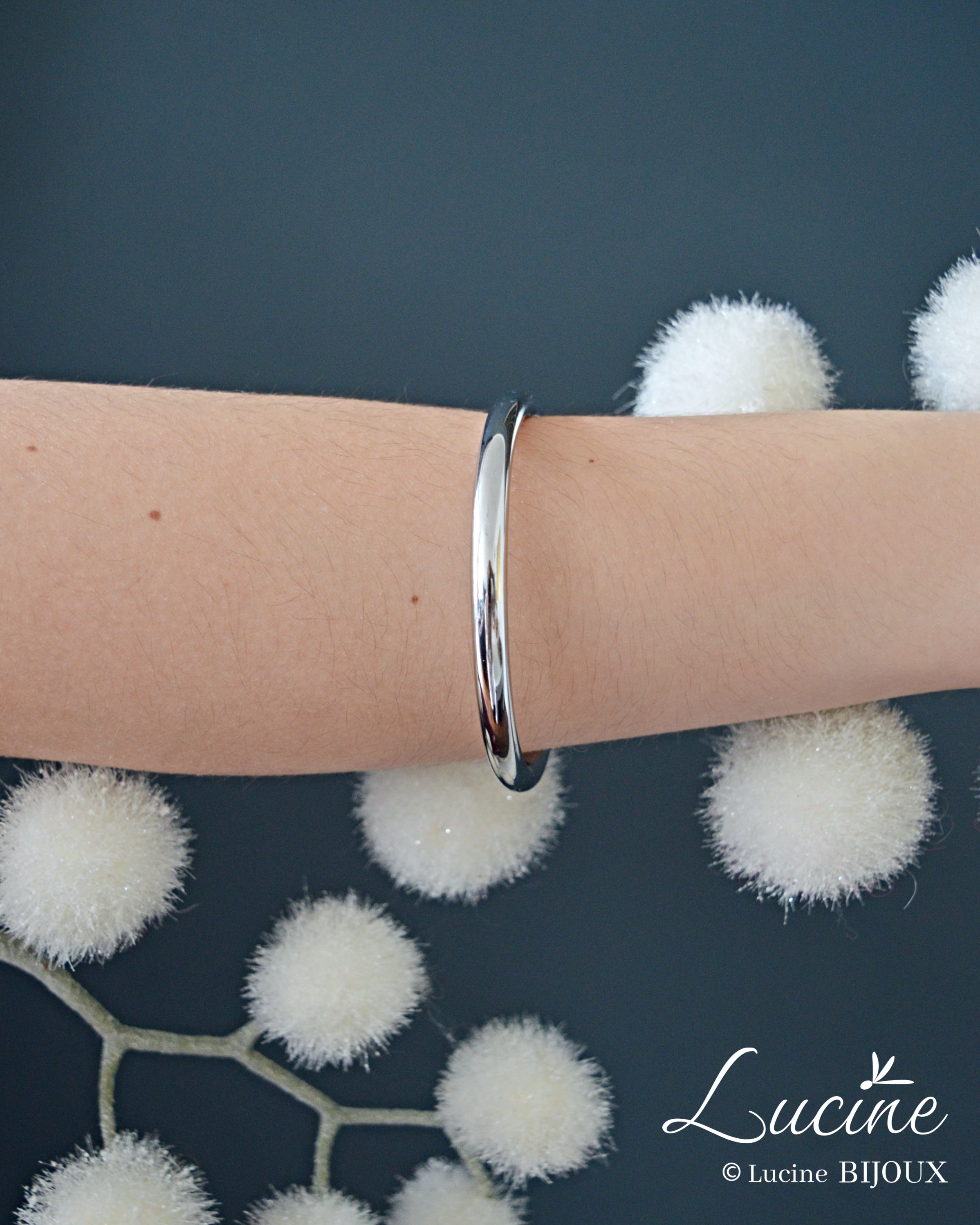 Jonc Pauline argenté