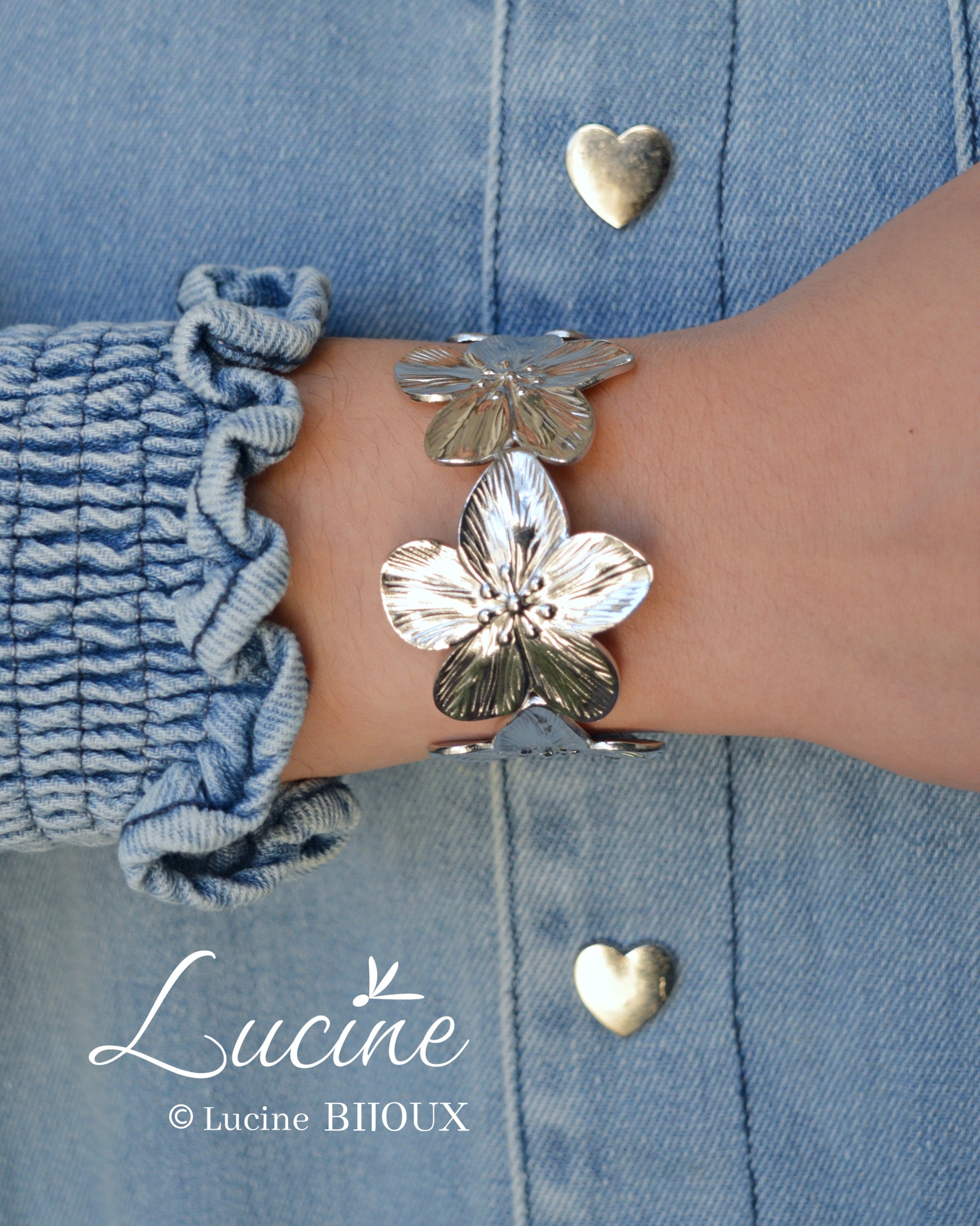 Jonc Agathe argenté