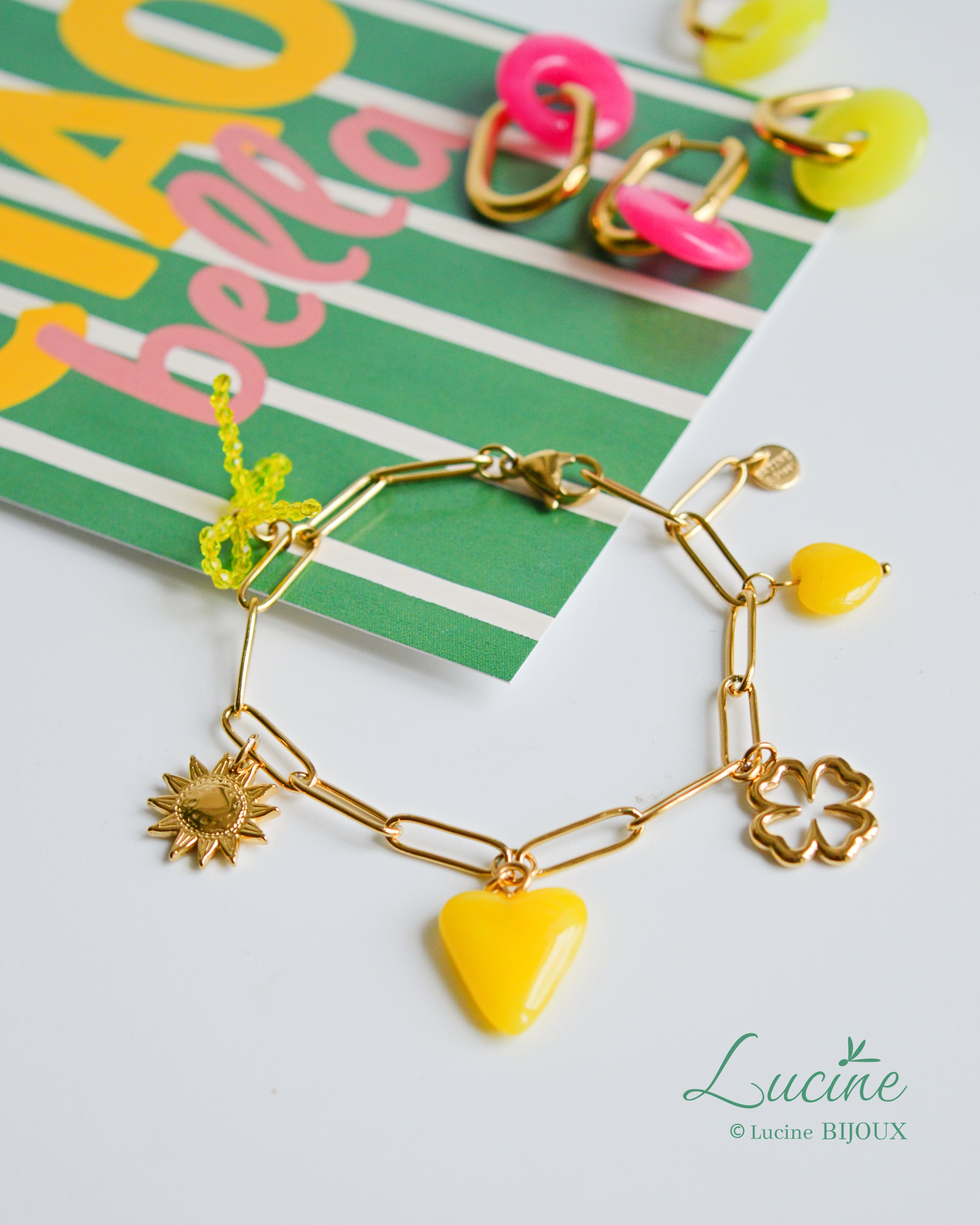 Bracelet Lily jaune