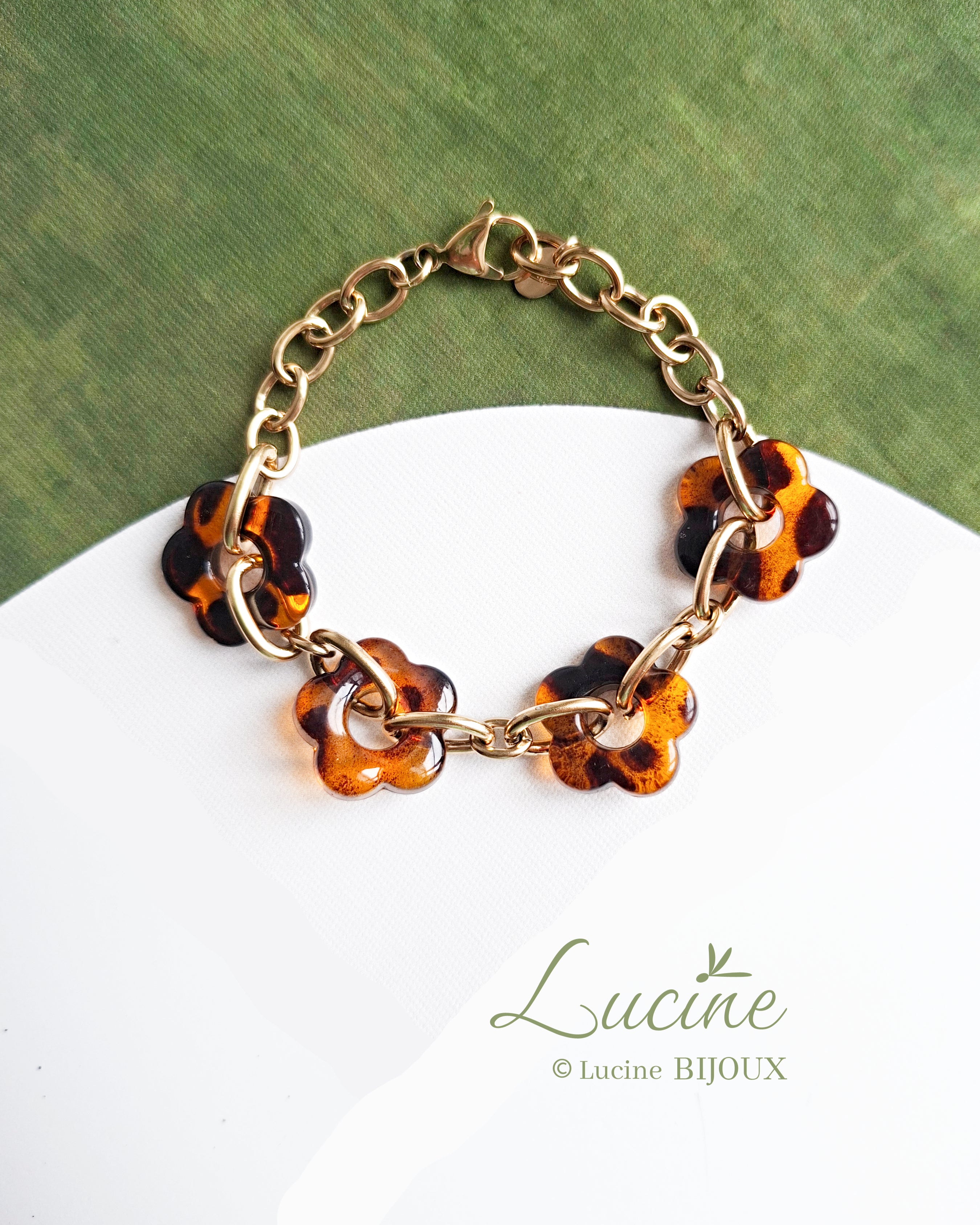 Bracelet Constance écailles de tortue