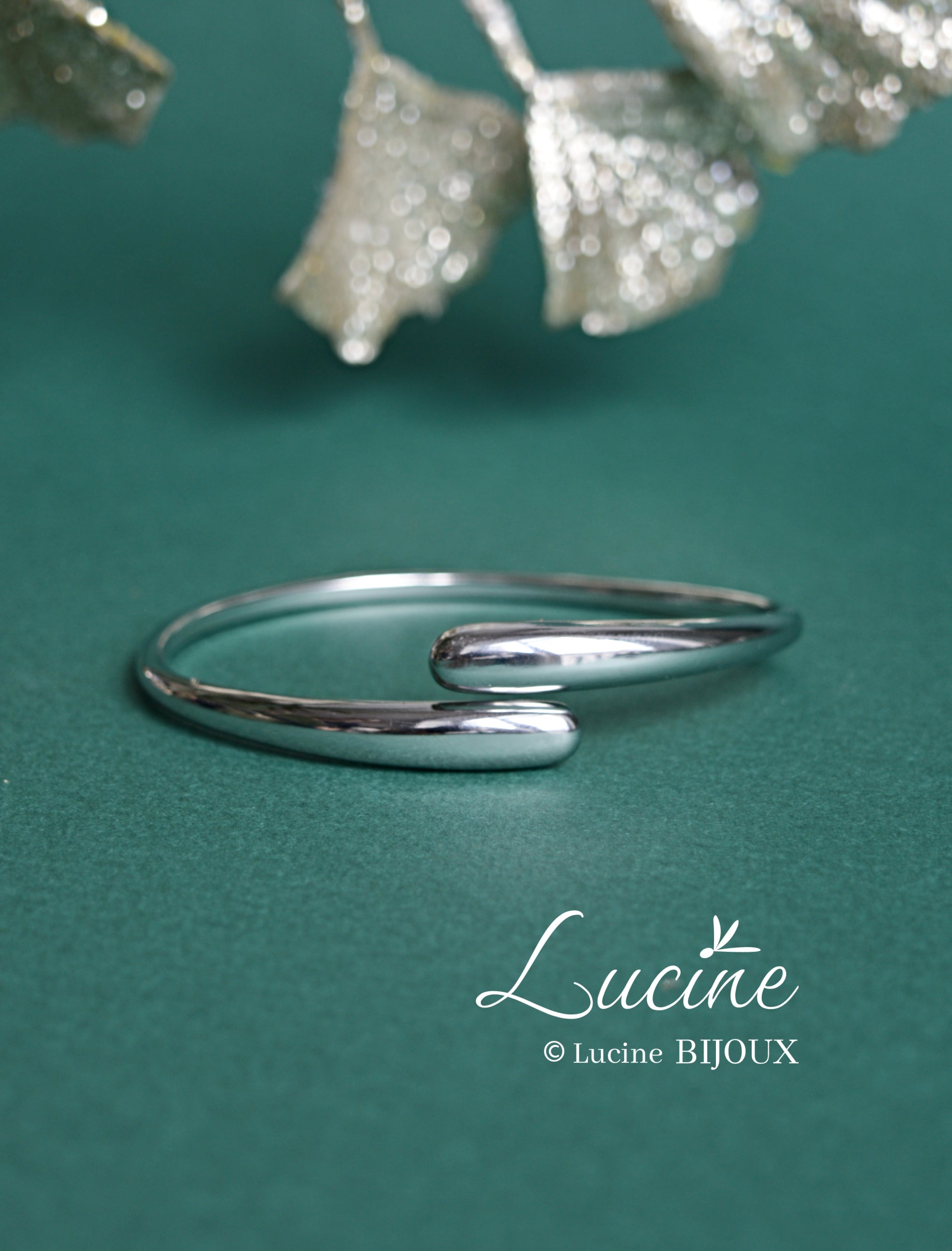 Jonc Mathilde argenté