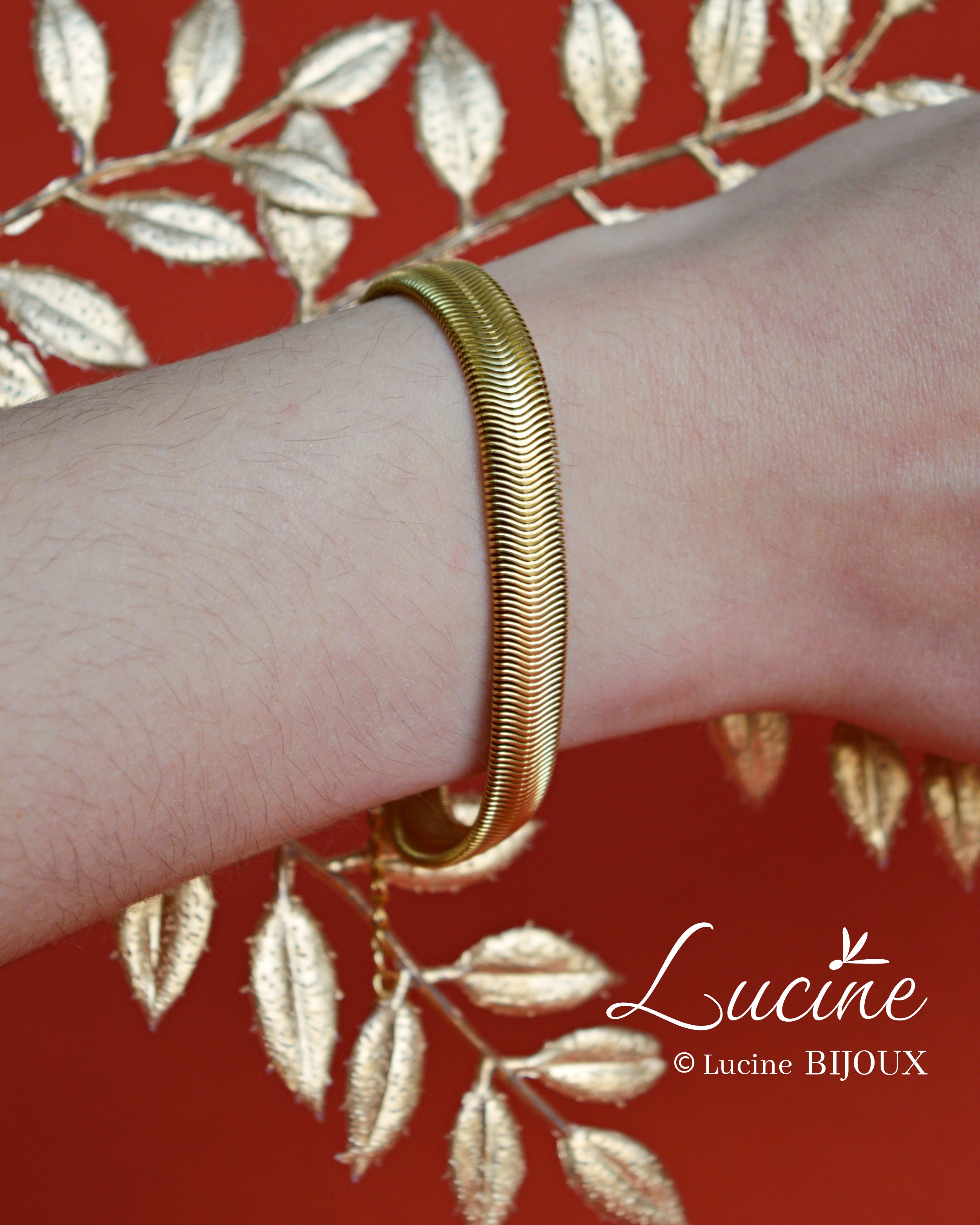 Bracelet mailles serpent