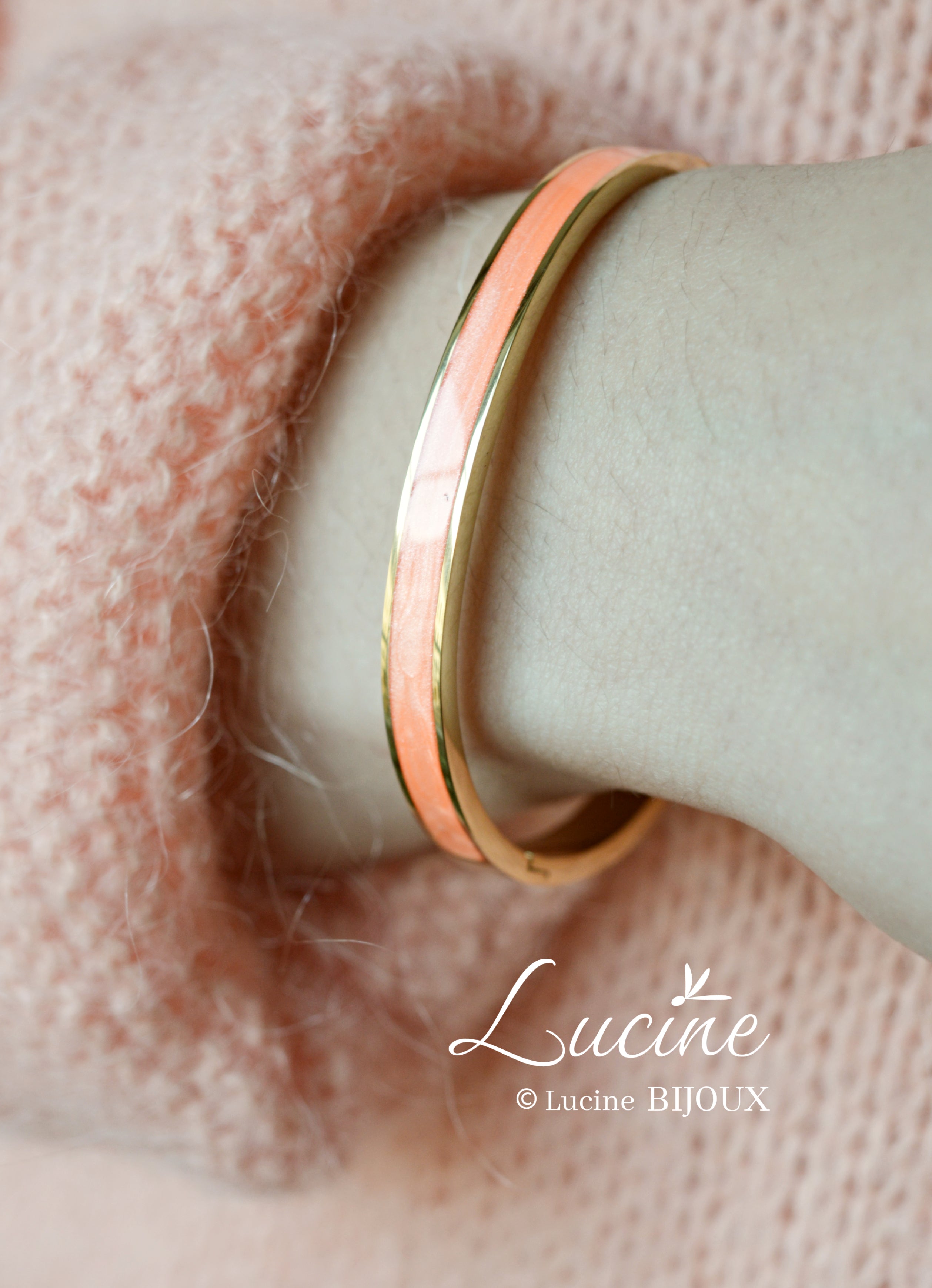 Jonc Aimé épais orange