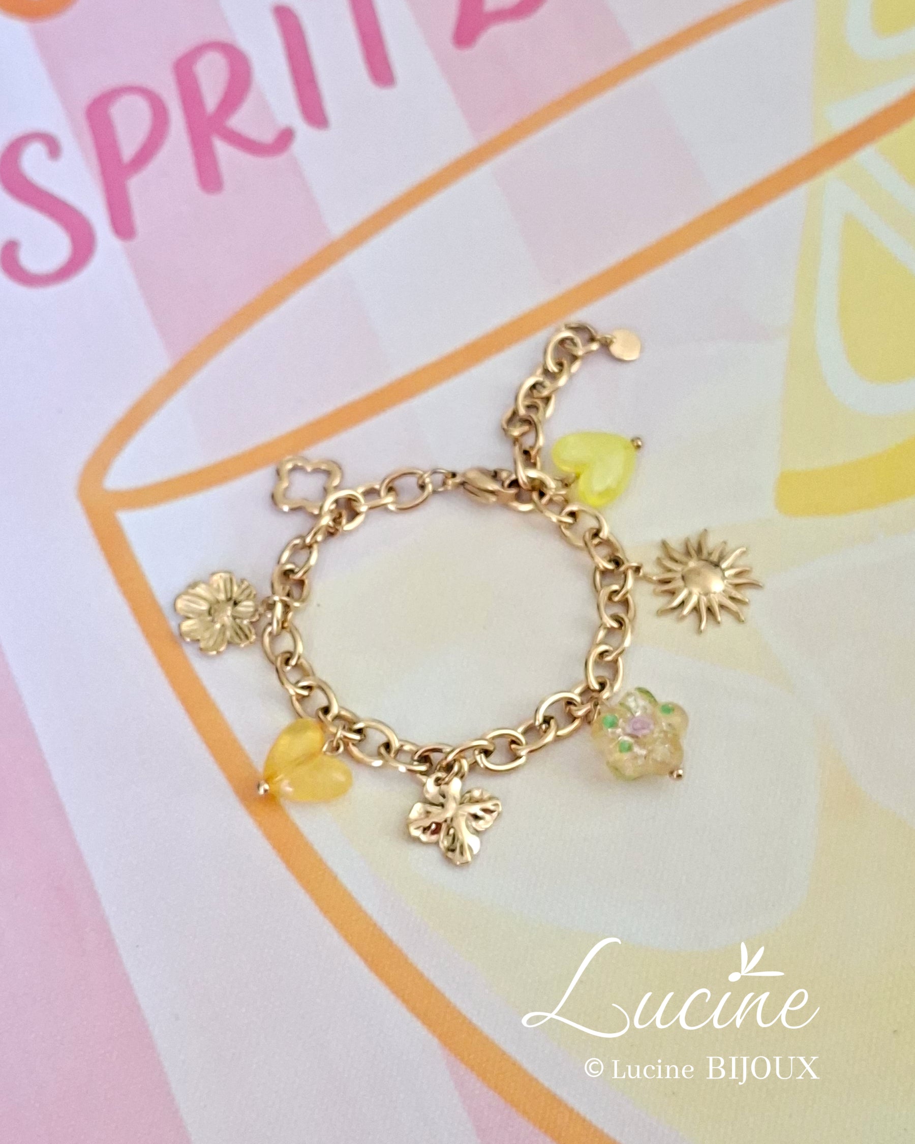 Bracelet Lily jaune