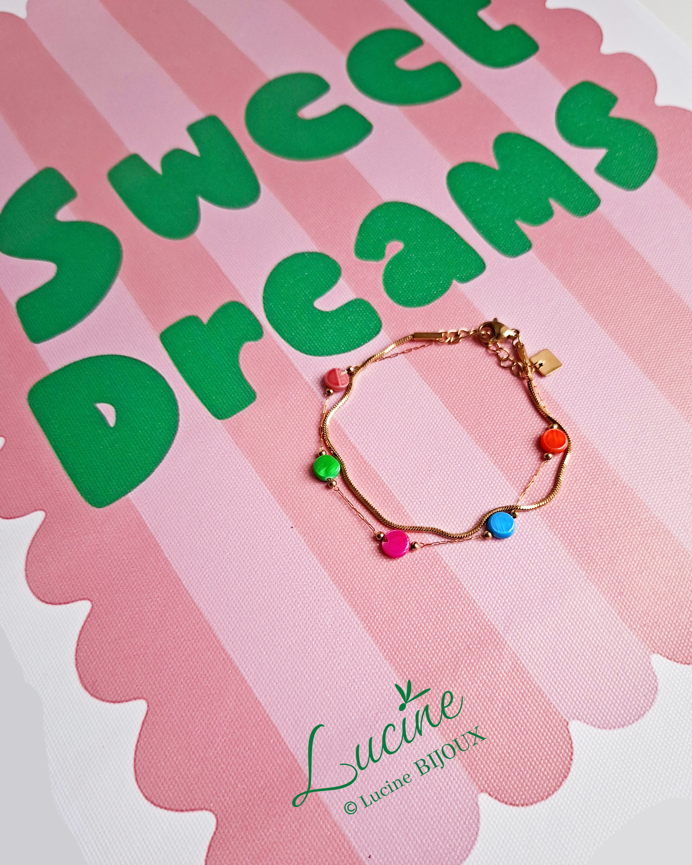 Bracelet Léontine multicolore