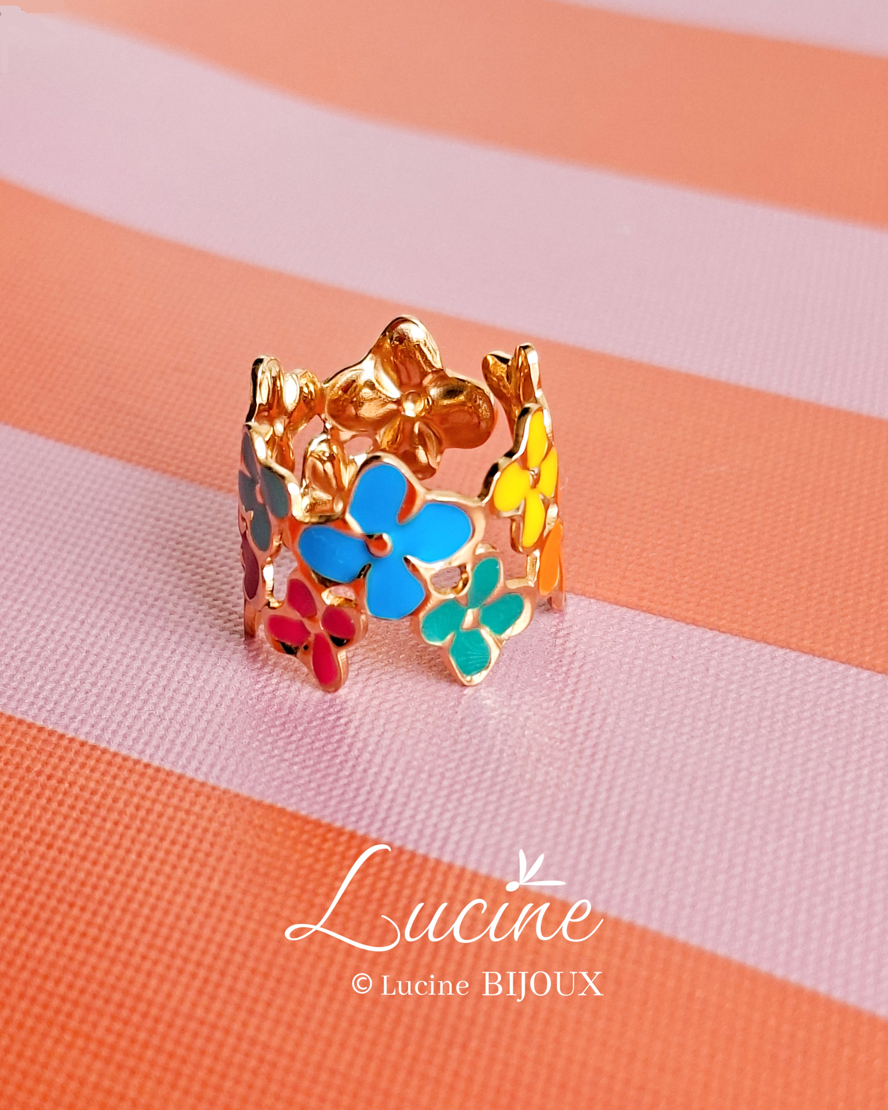 Bague Caroline multicolore