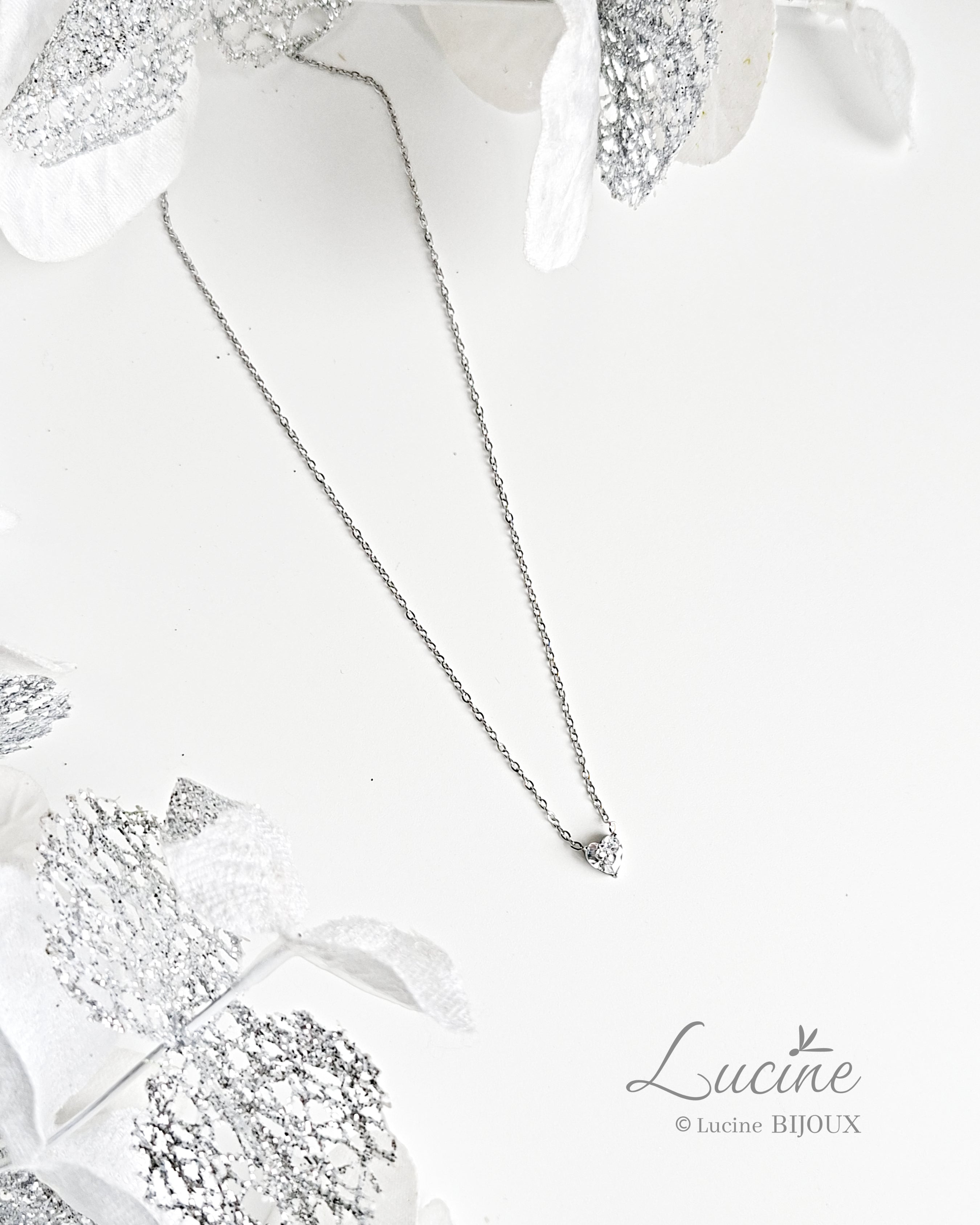 Collier Inès argenté