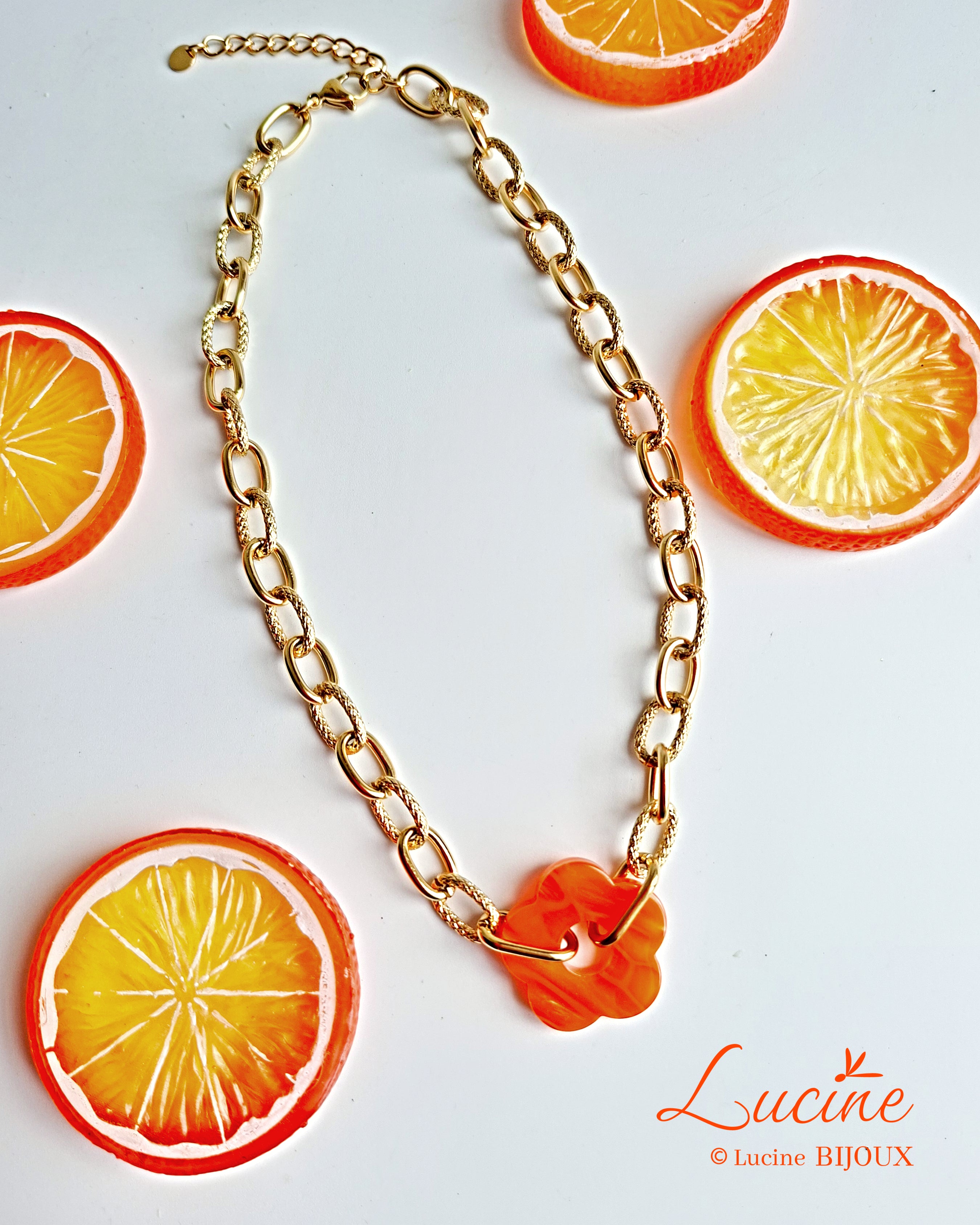 Collier Roma orange