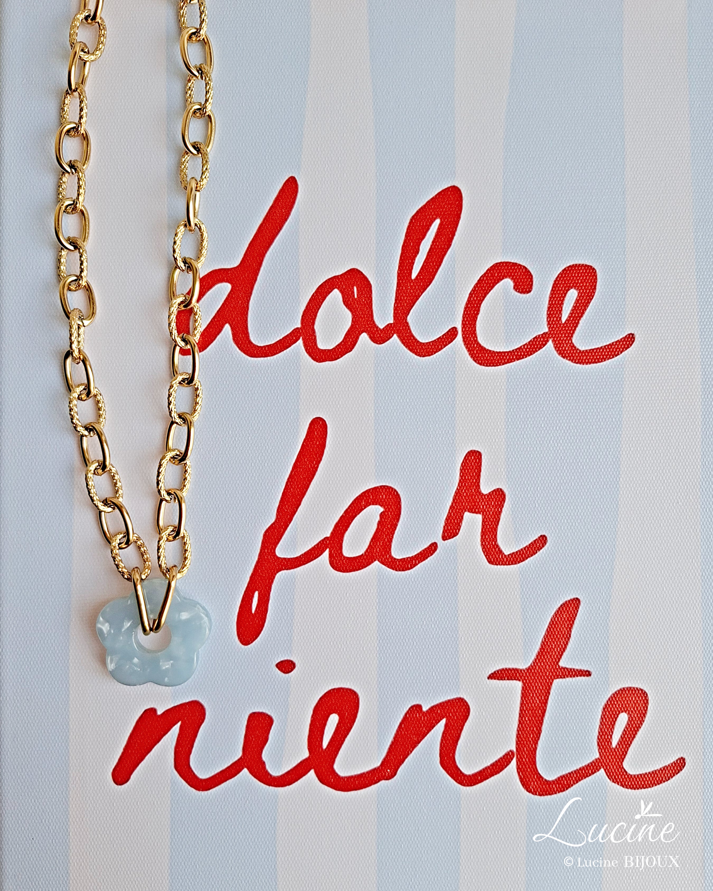 Collier Roma bleu