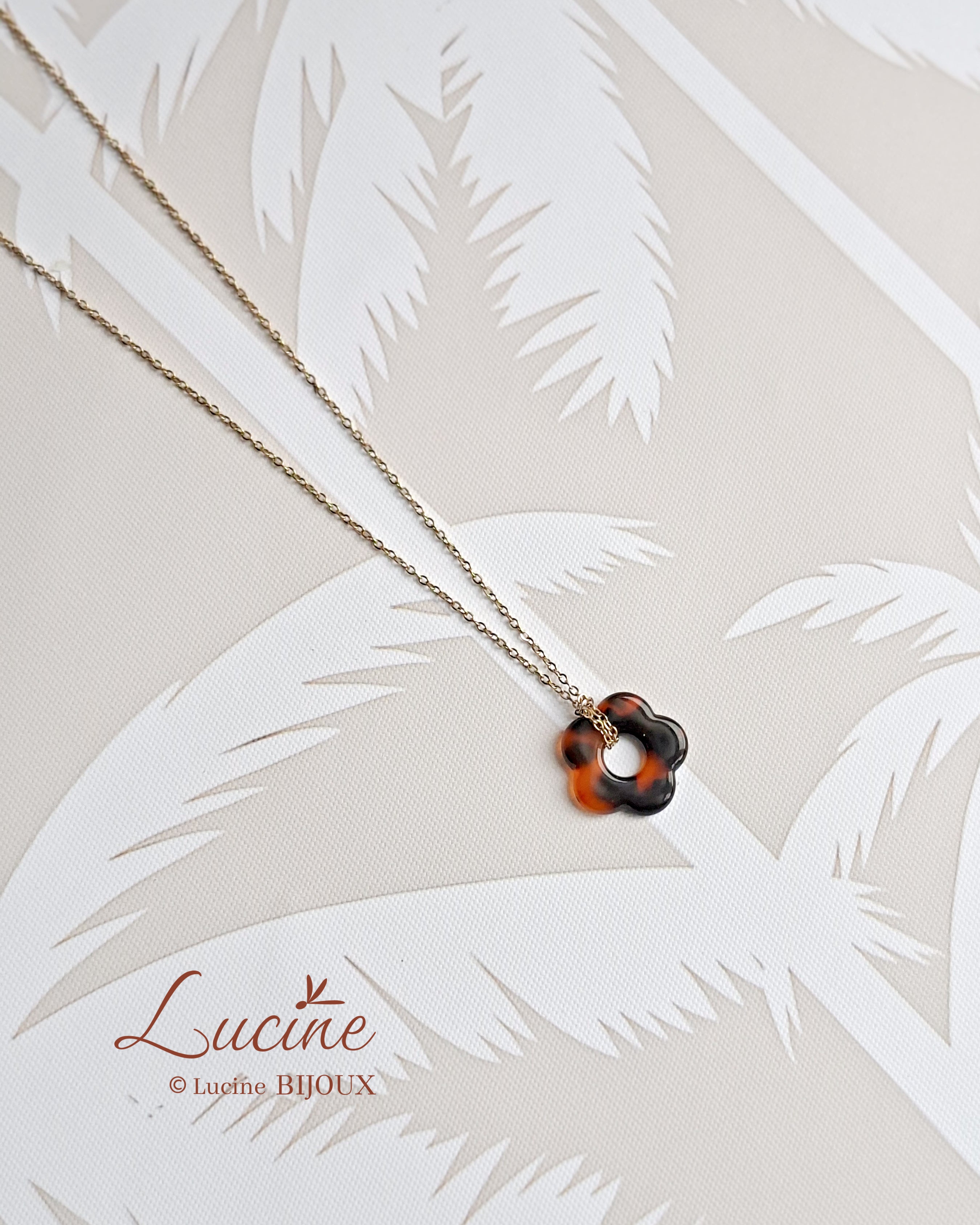 Collier Constance écailles de tortue