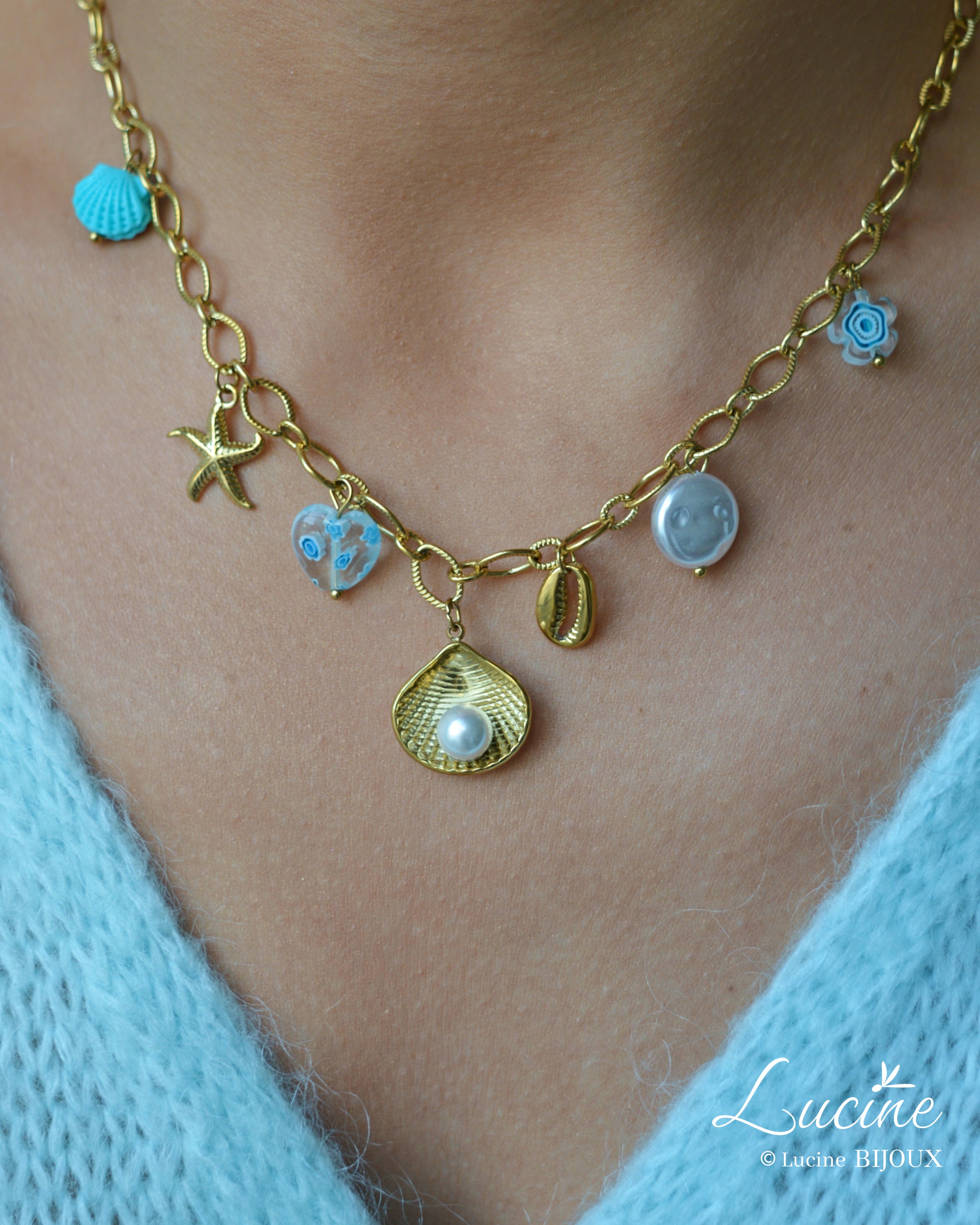 Collier breloques Sibylle