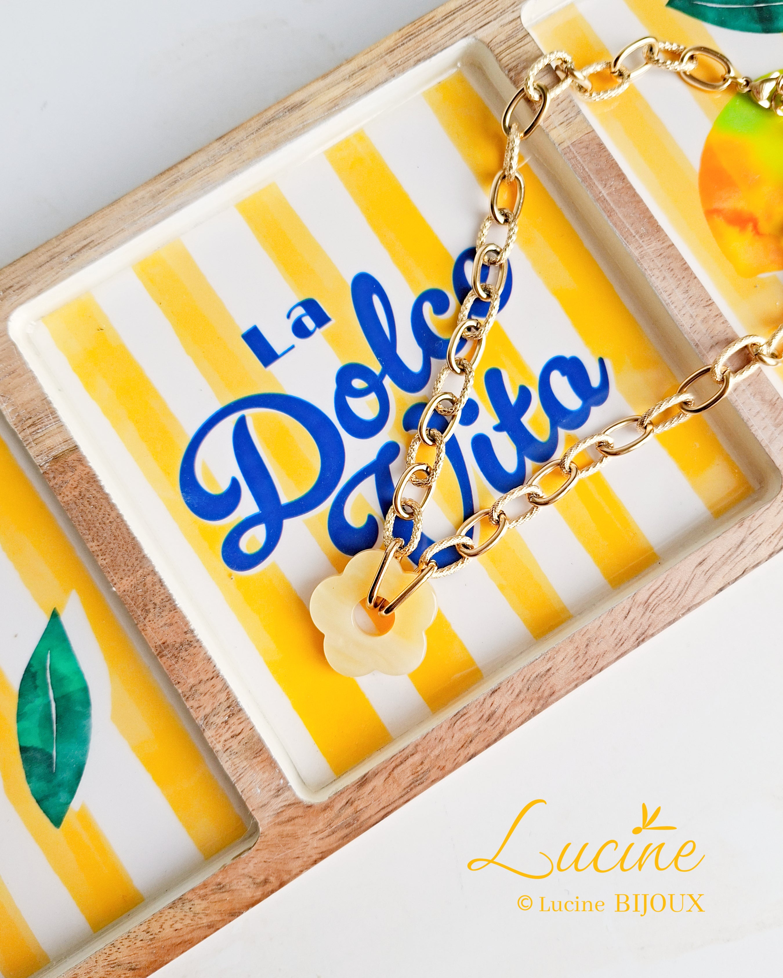 Collier Roma jaune
