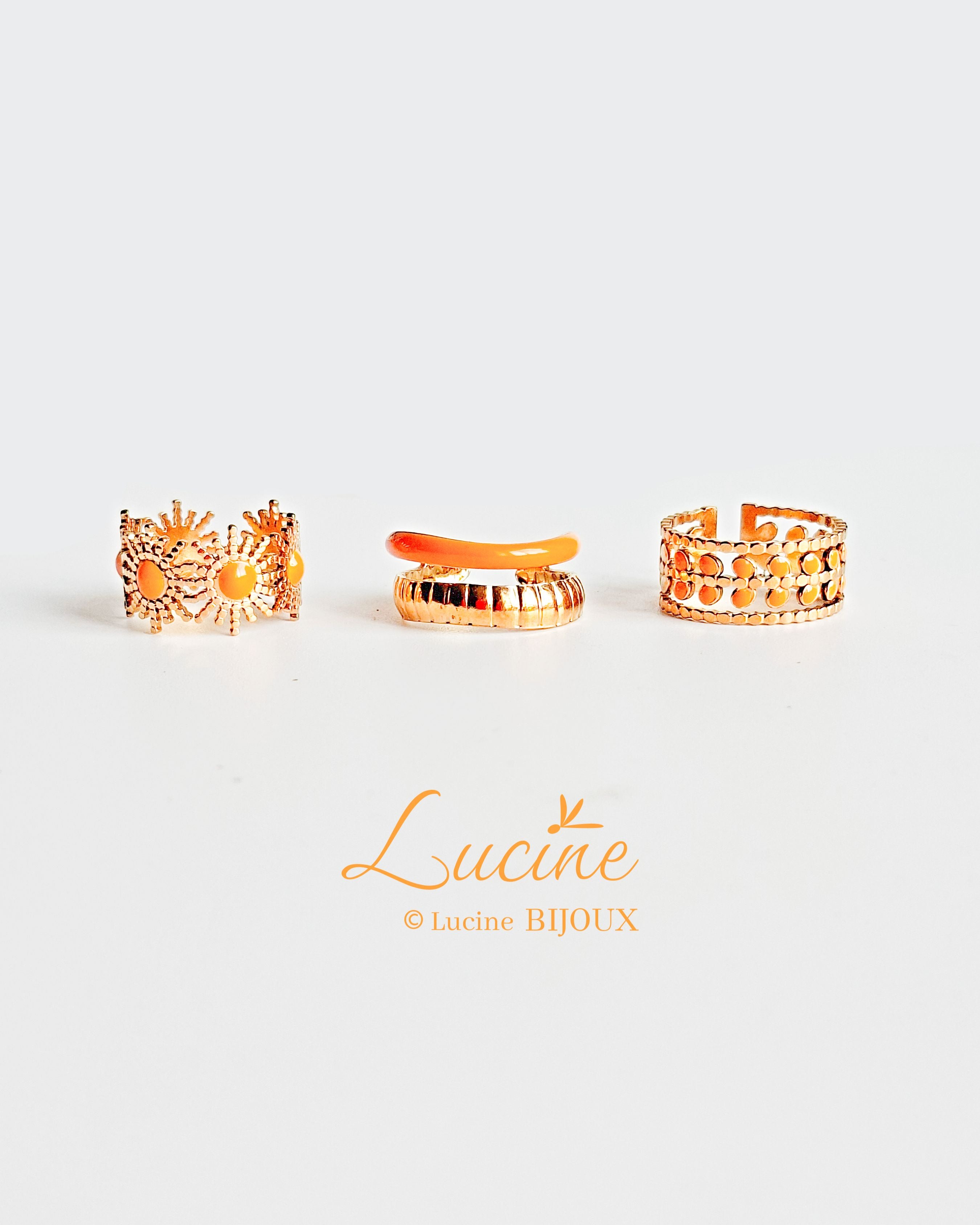 Bagues Sixtine orange