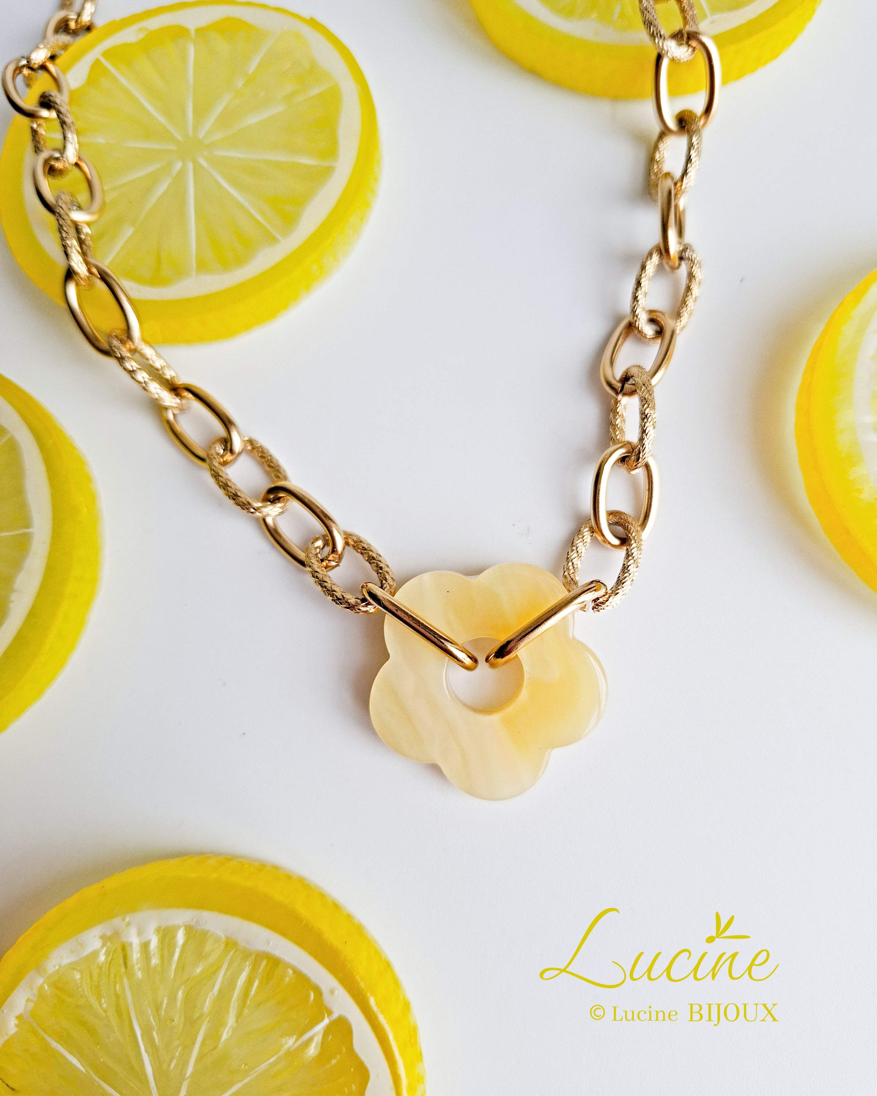 Collier Roma jaune